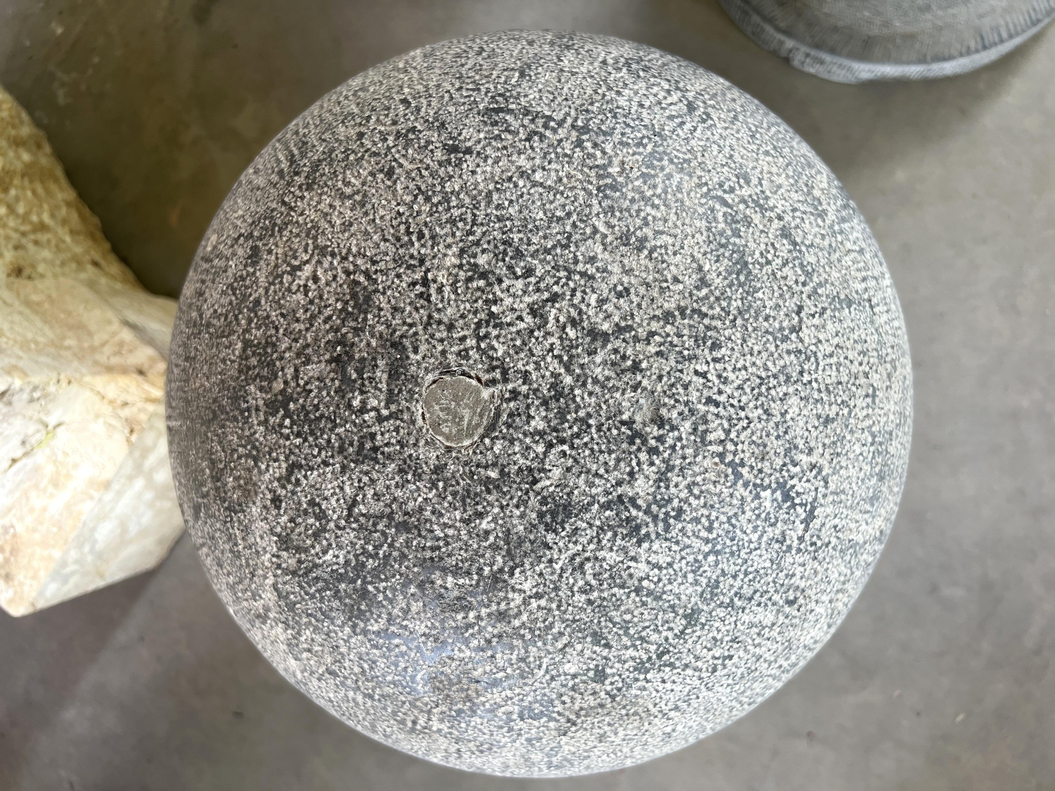 Pair of Belgian Bluestone Ball Finials, Early 1900s For Sale 2