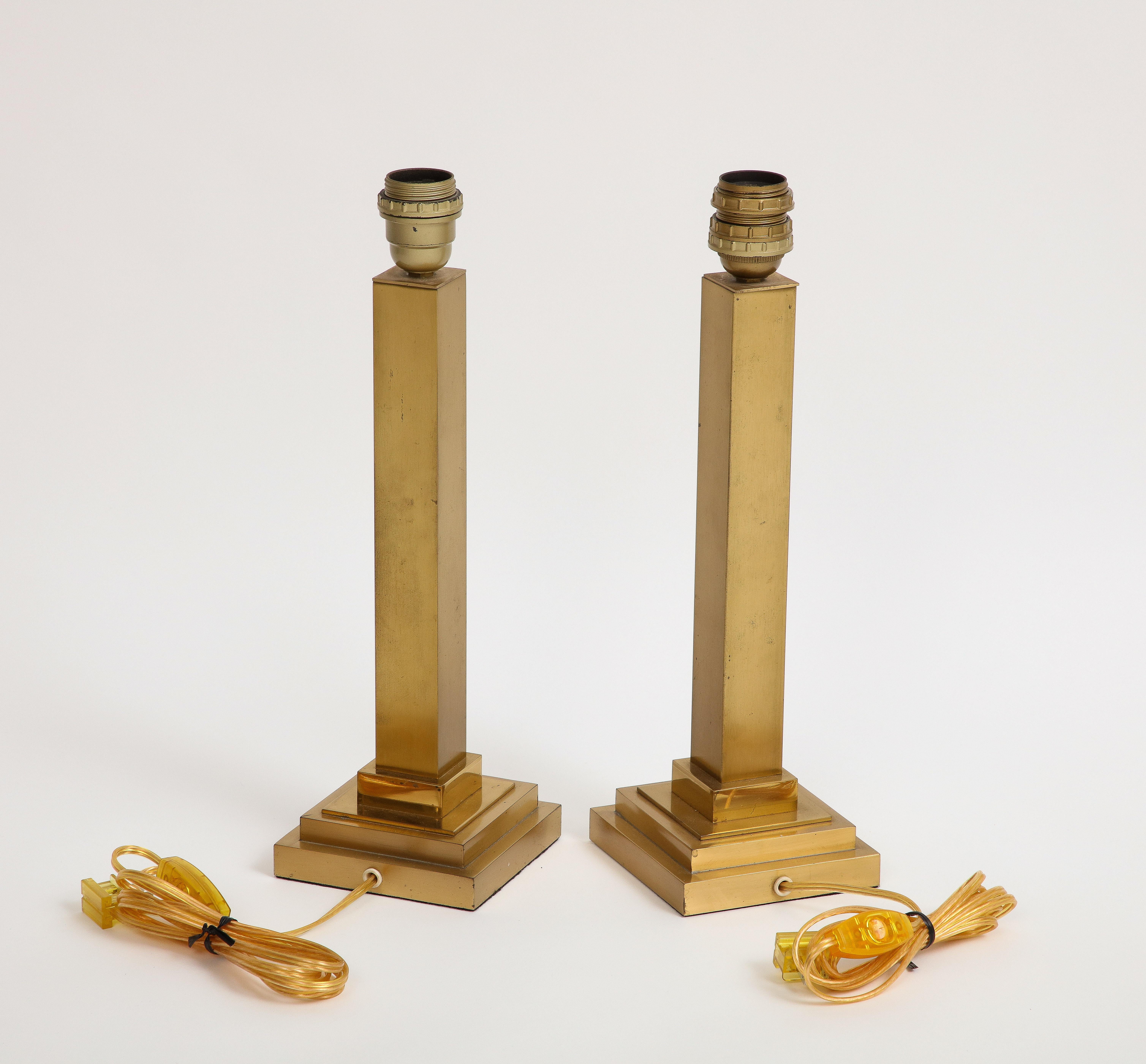 Pair of Belgian Brass Table Lamps 2