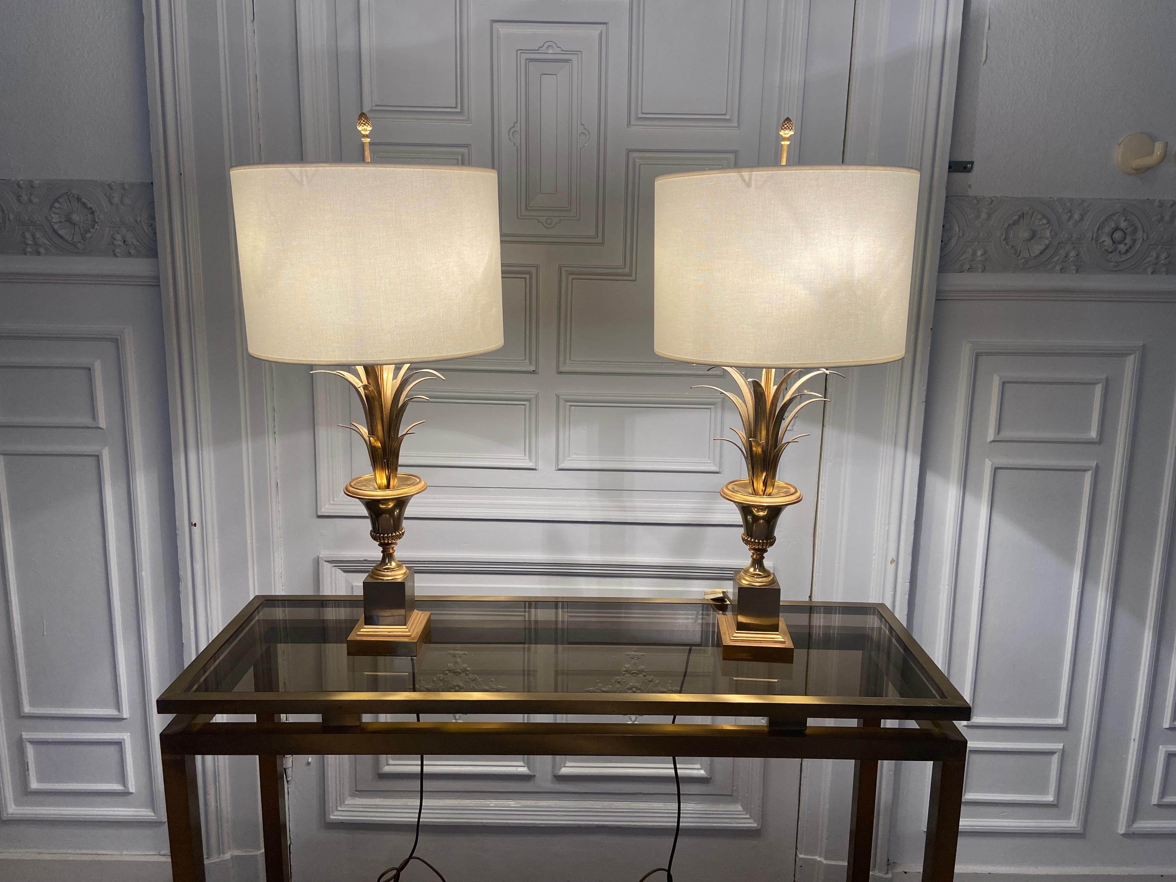 Pair of Belgian Epis Lamps by Boulanger, 1970s.