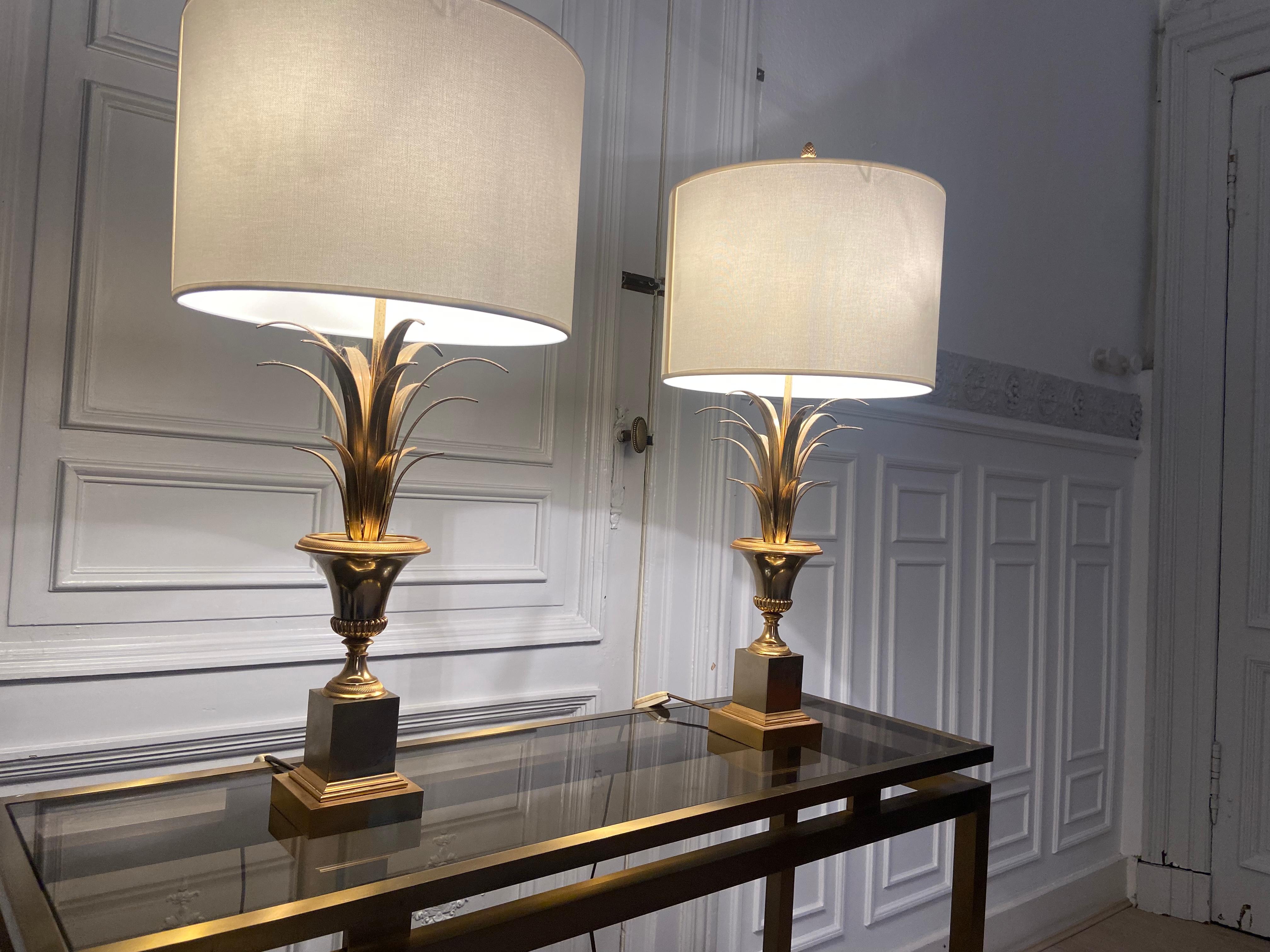 Pair of Belgian Epis Lamps by Boulanger, 1970s In Good Condition For Sale In Brussels , BE