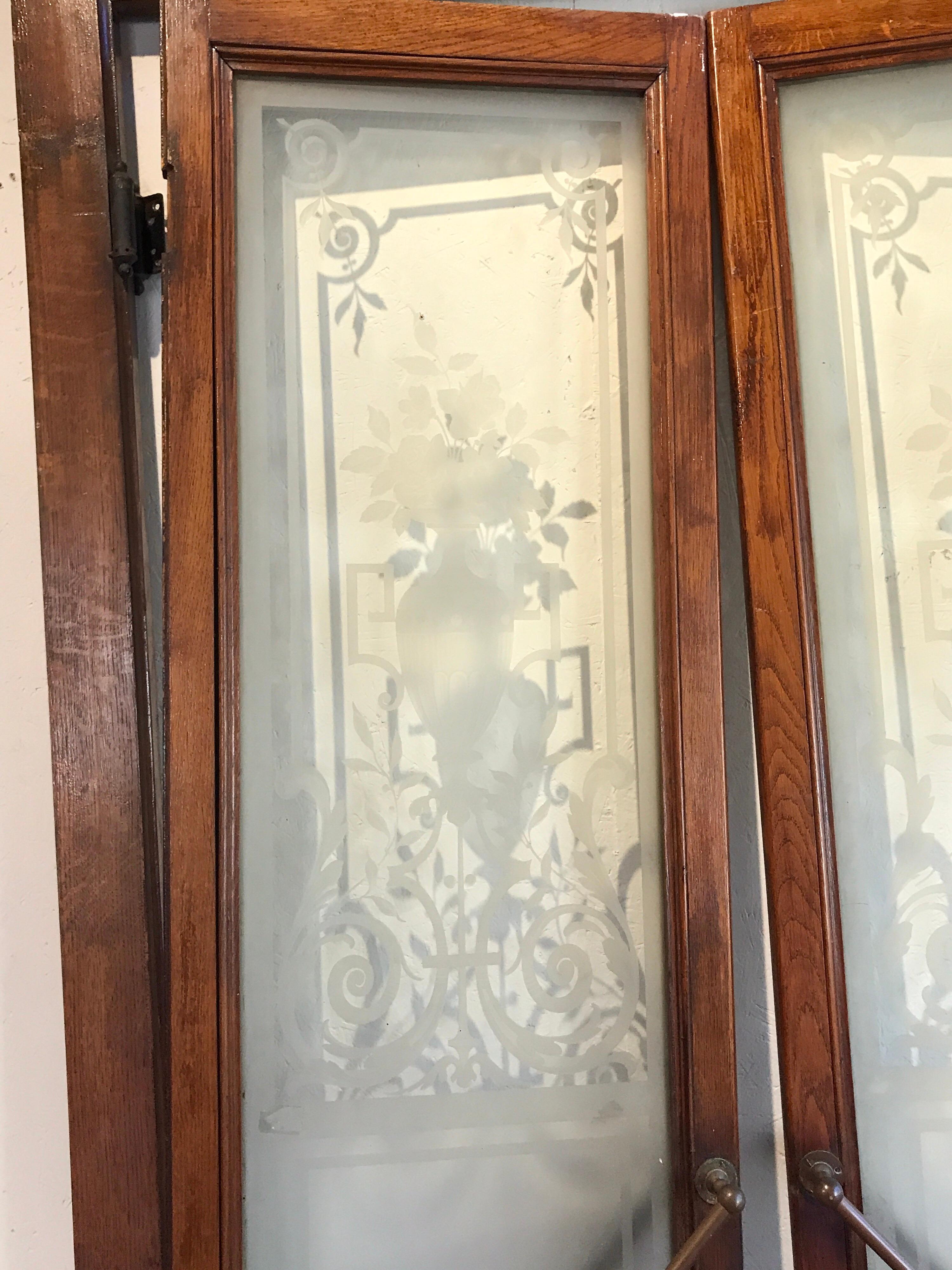etched glass french doors