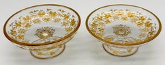 Pair of Belle Époque Gilt Glass Compotes / Dessert Dishes, circa 1890–1910