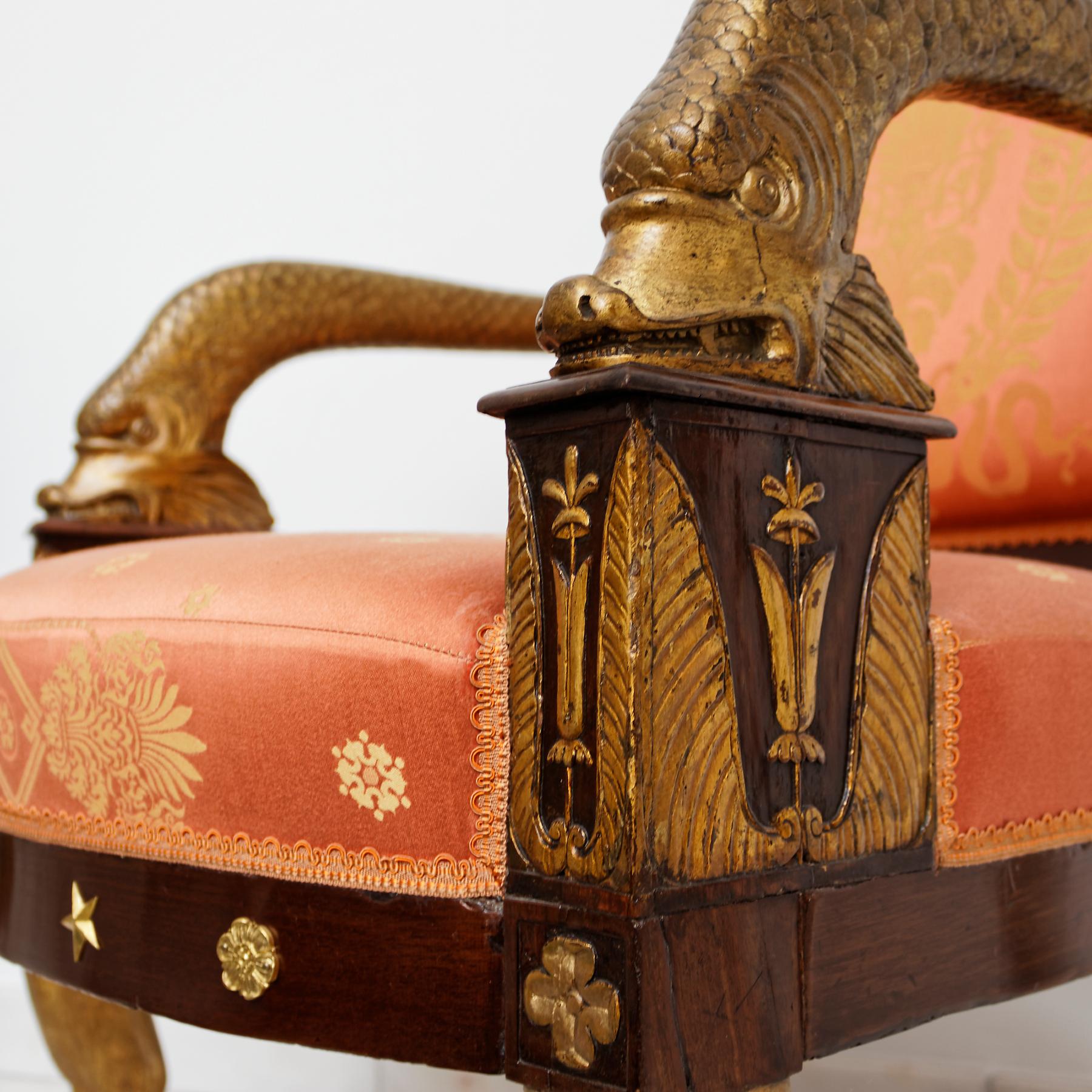 Important French Empire Early 19th Century Armchair For Sale 1