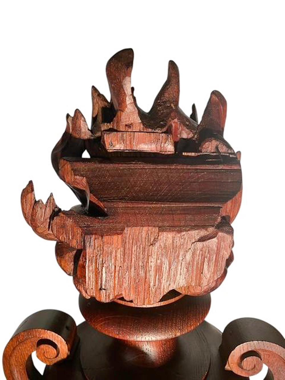 Pair of Belle Epoque Swaged Urn-Form Architectural Elements with Flame Finials For Sale 5