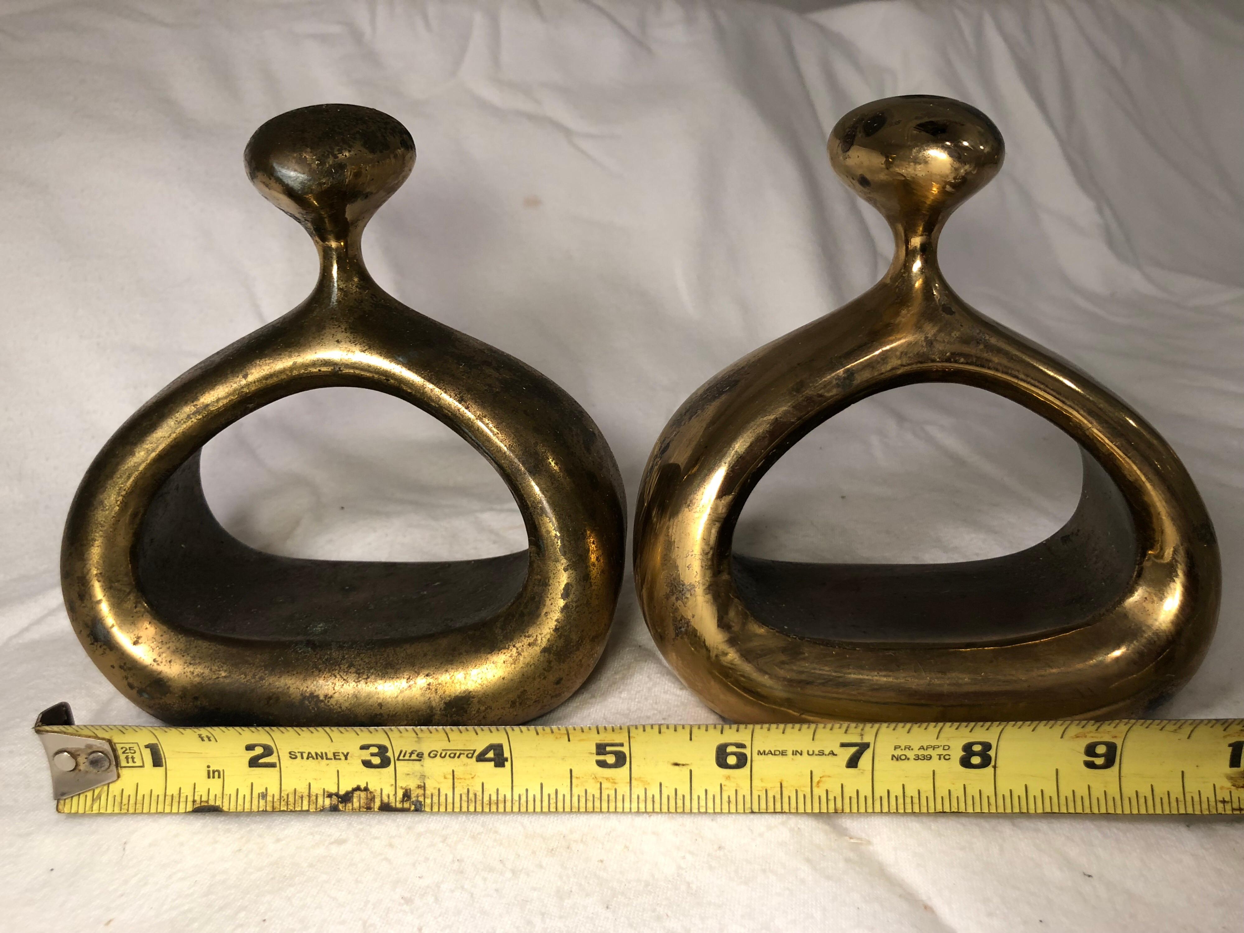 Plated Pair of Ben Seibel Bookends for Jenfred-Ware