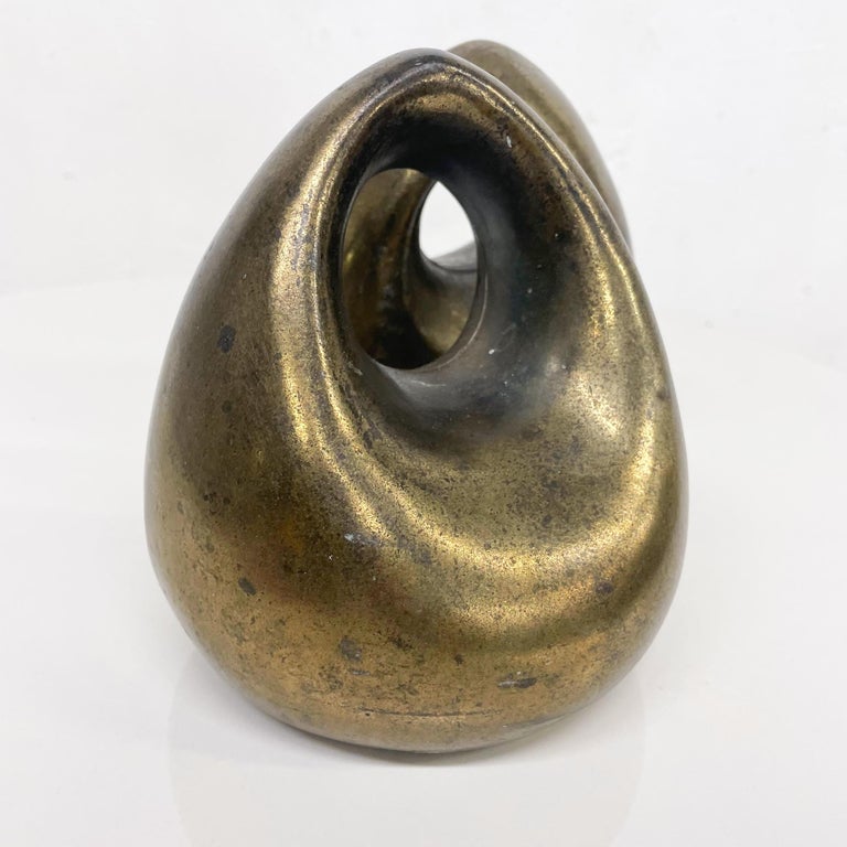 Pair of Ben Seibel Modern Brass ORB Bookends JenfredWare 1950s Vintage