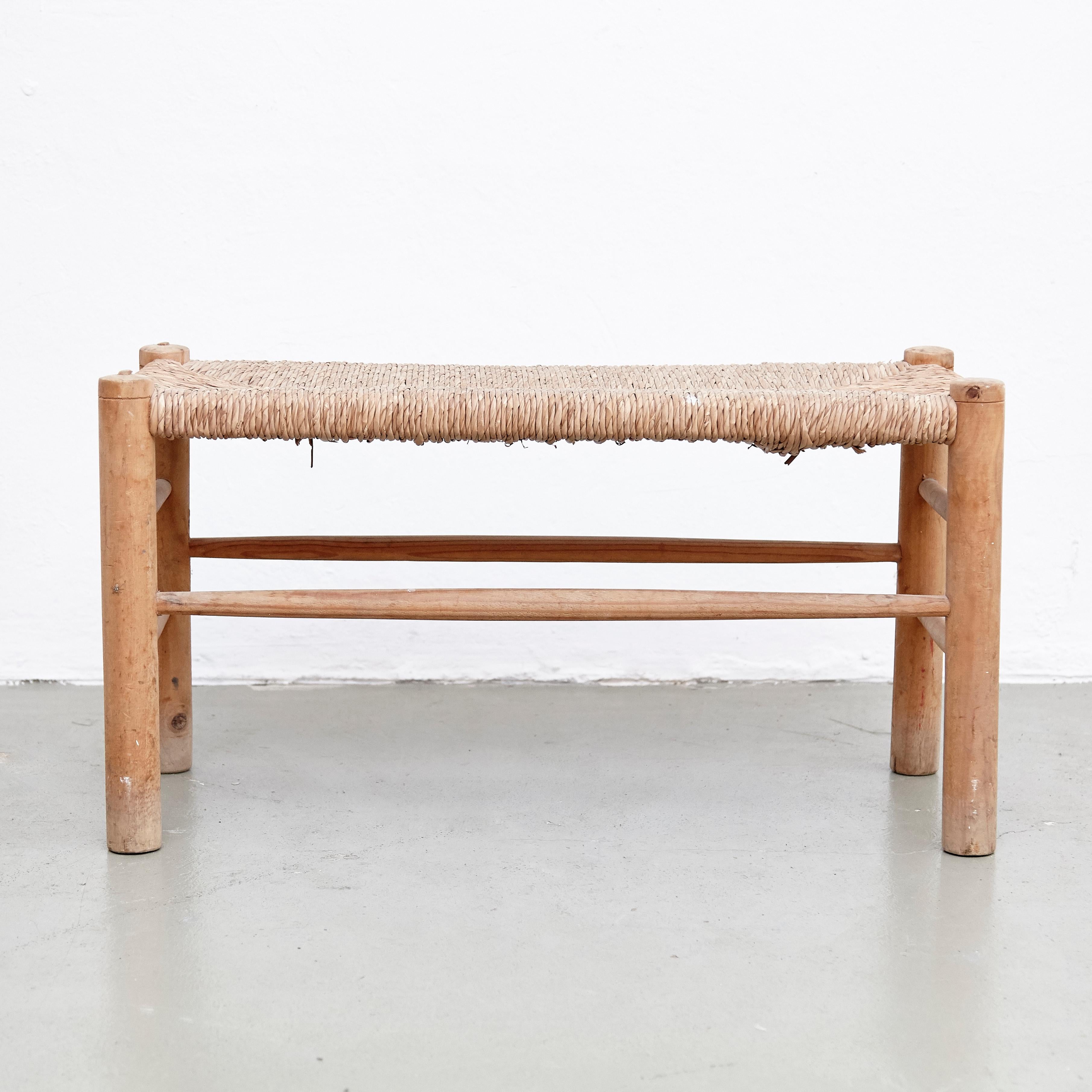 French Pair of Bench in the Style of Charlotte Perriand, circa 1960
