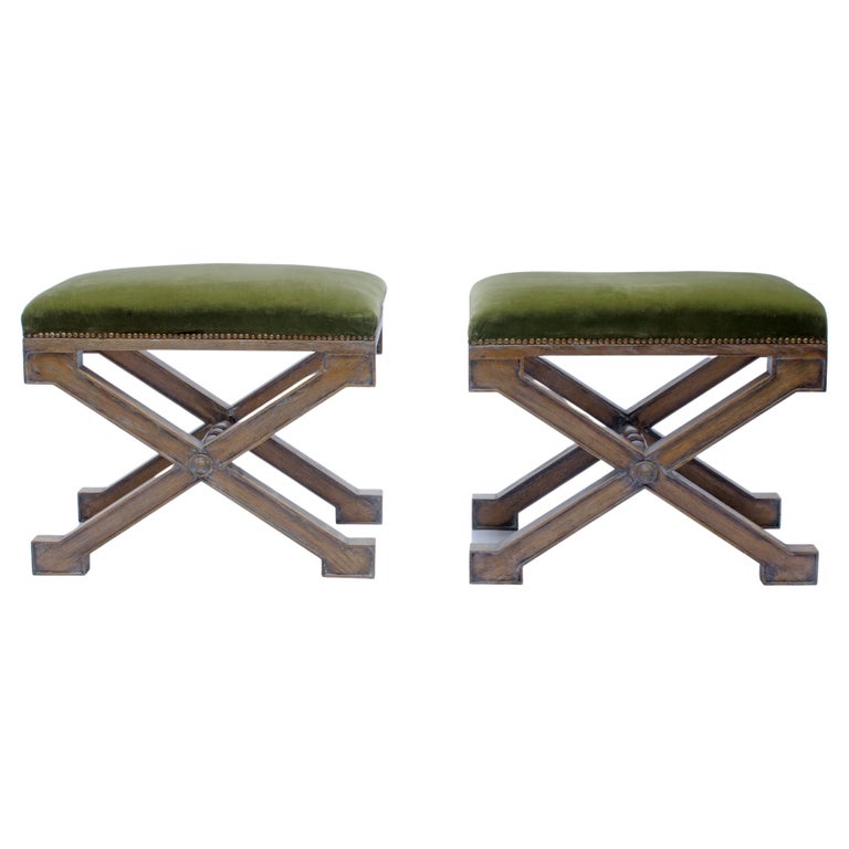 José Emilio Terry Pair of Benches, 1940, offered by Charme Antiques