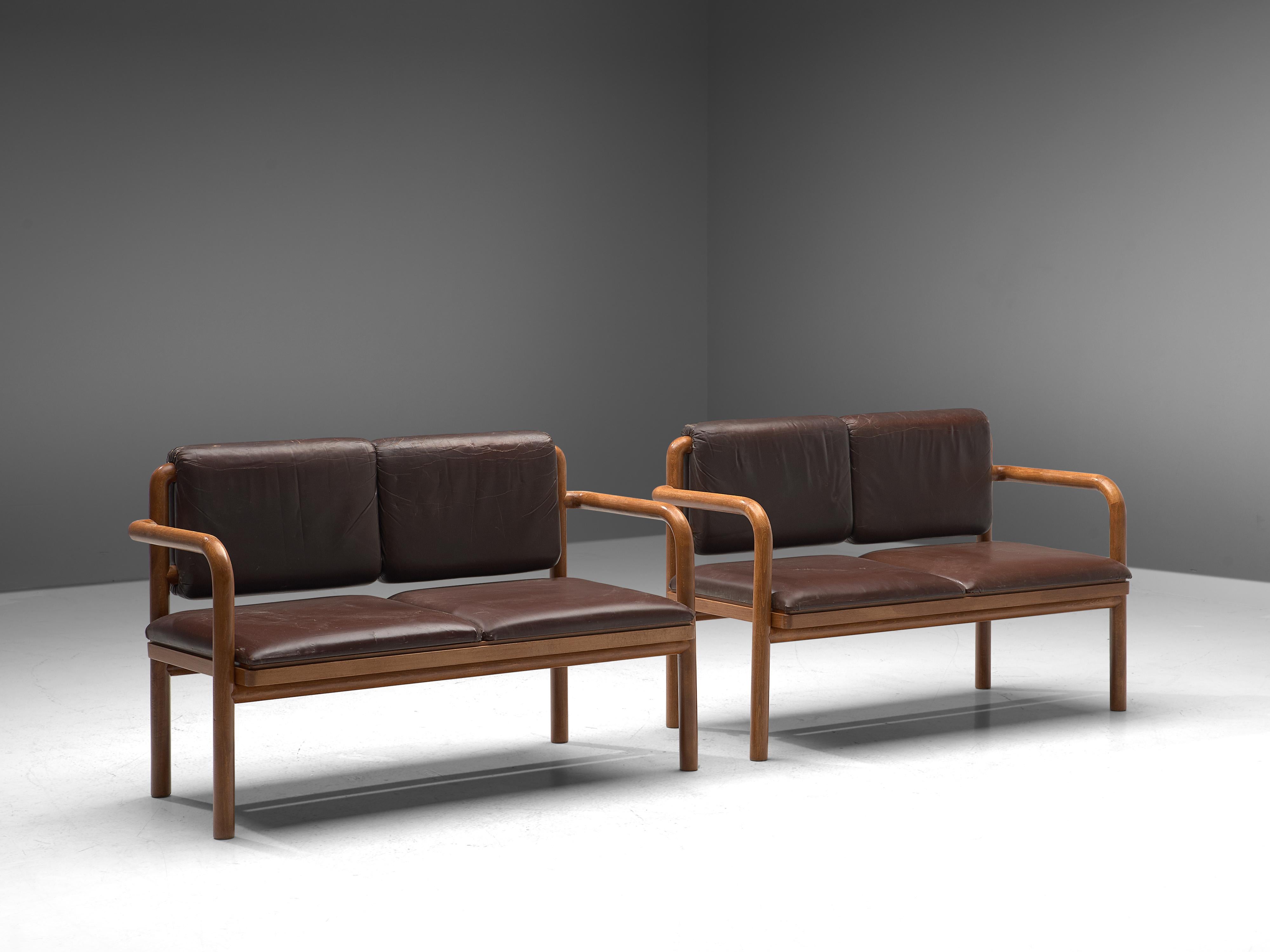 Mid-20th Century Benches by Ton in Bentwood For Sale