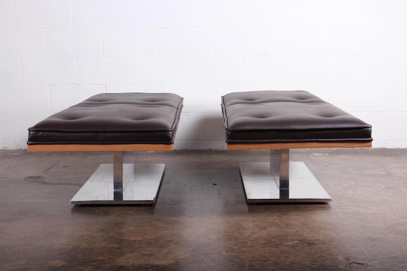 Late 20th Century Pair of Benches by Warren Platner for Lehigh Leopold