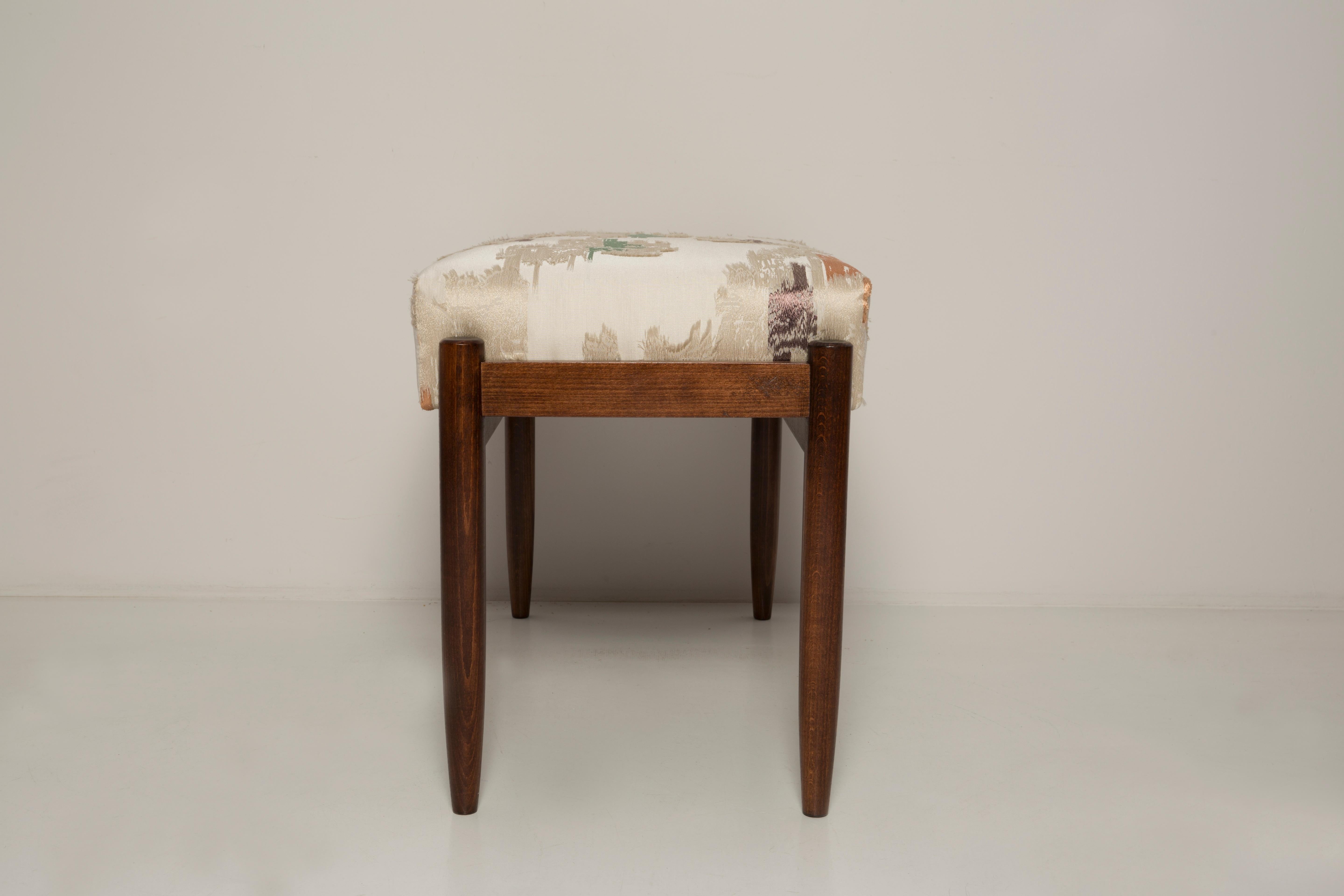 Fabric Pair of Benches, Dedar Dalie Papaveri Tulipani by Vintola Studio, Europe, Poland For Sale