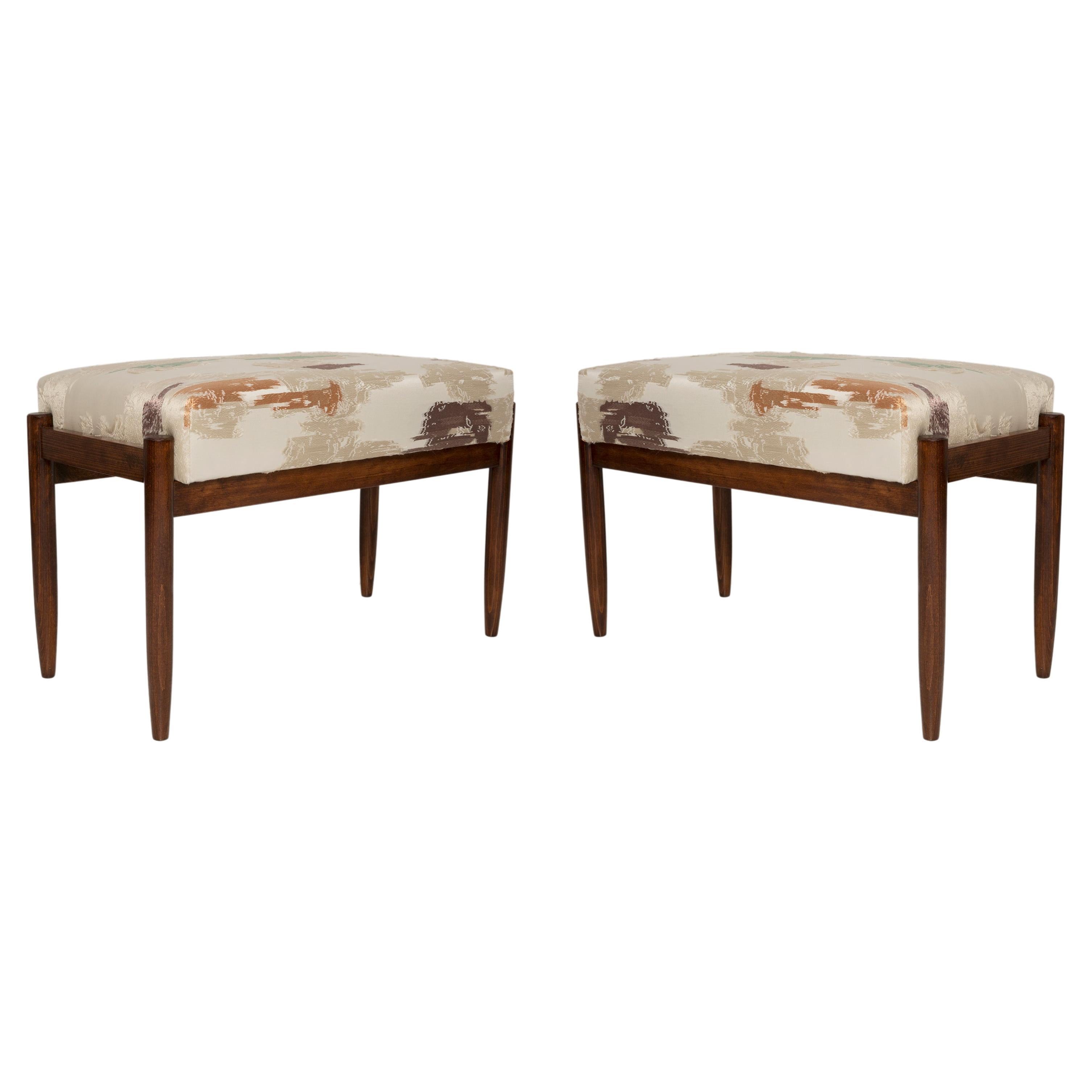 Pair of Benches, Dedar Dalie Papaveri Tulipani by Vintola Studio, Europe, Poland For Sale