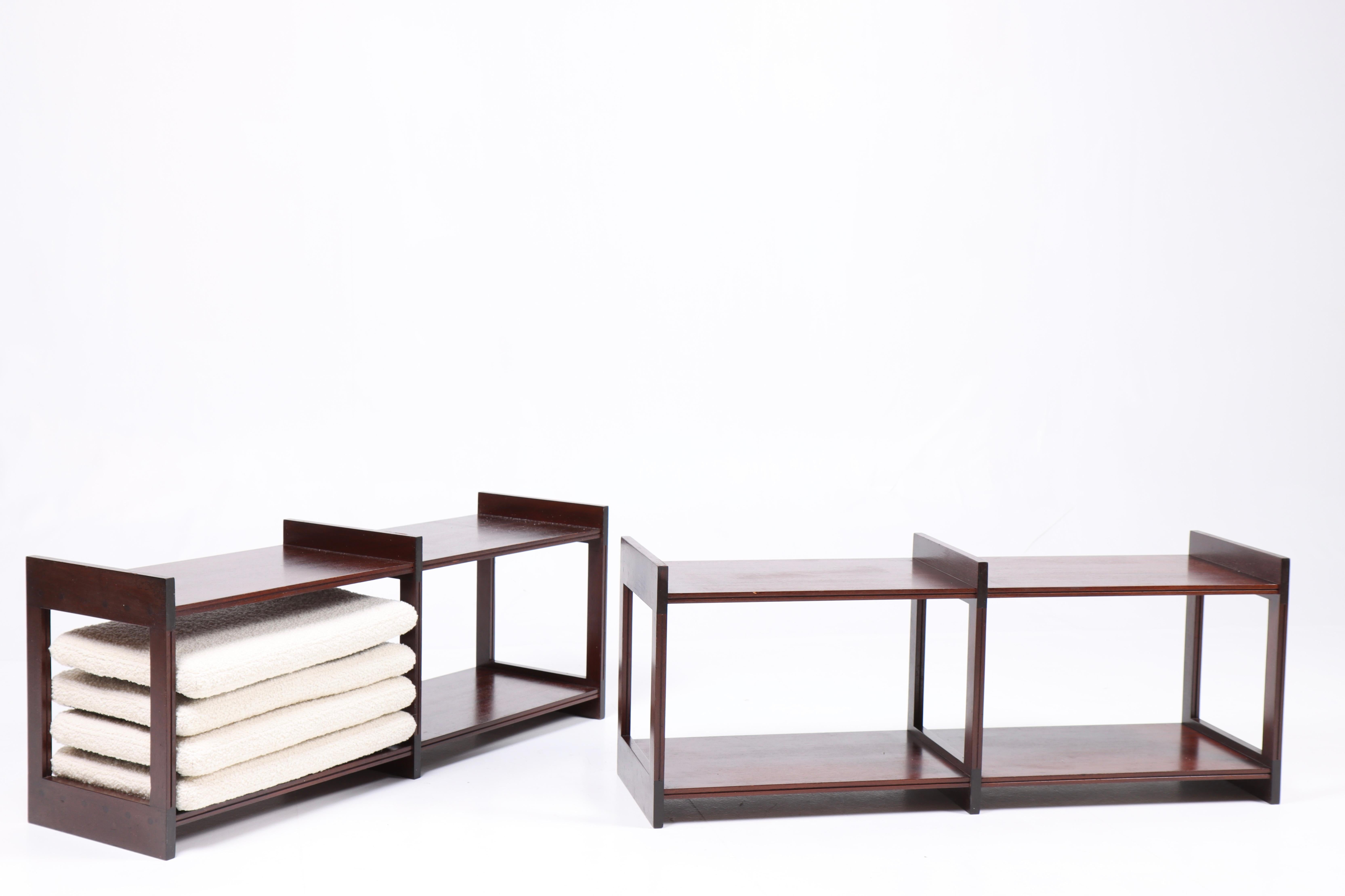 Pair of Benches Designed by Grethe Jalk, 1960s For Sale 2