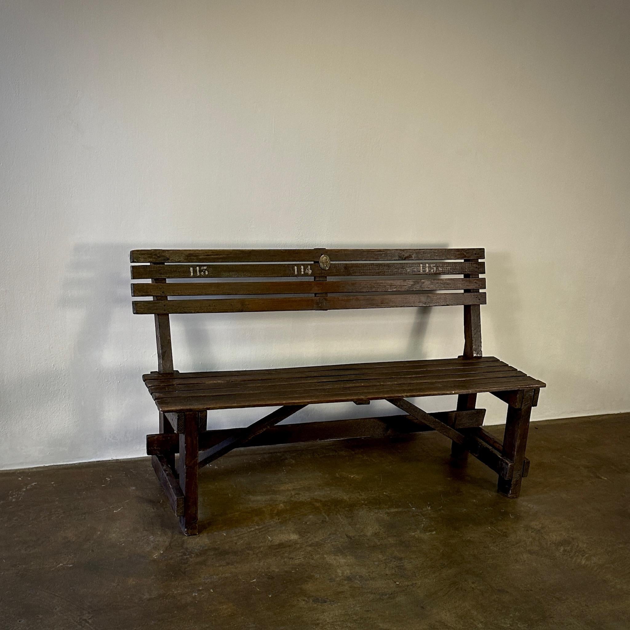 Wood Pair of Benches For Sale