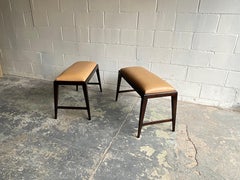 Coppia di panche in stile Gio Ponti