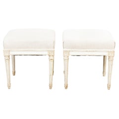 Pair of Benches Swedish 19th Century