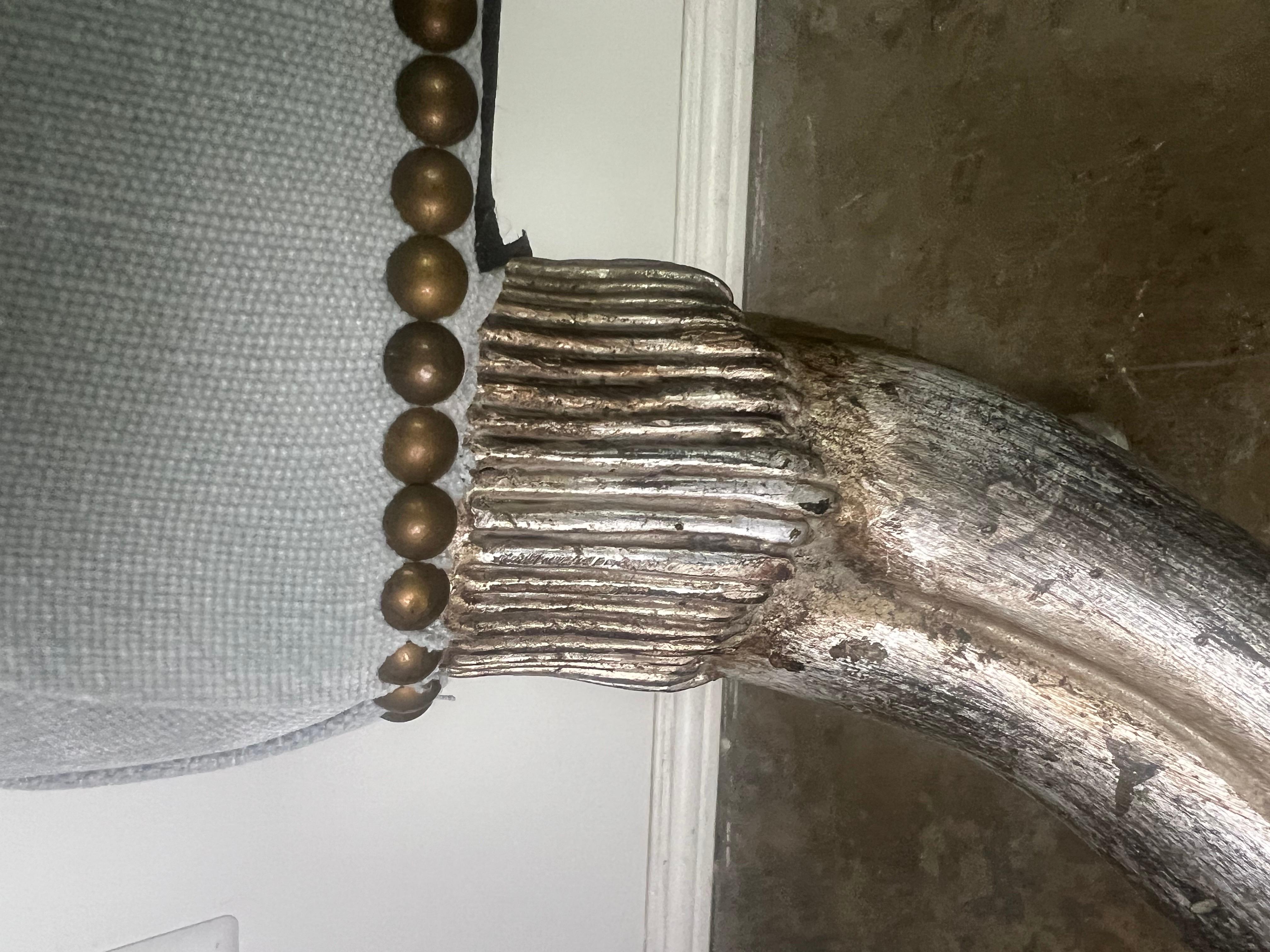 Pair of Benches w/ Silvered Antelope Legs  For Sale 3