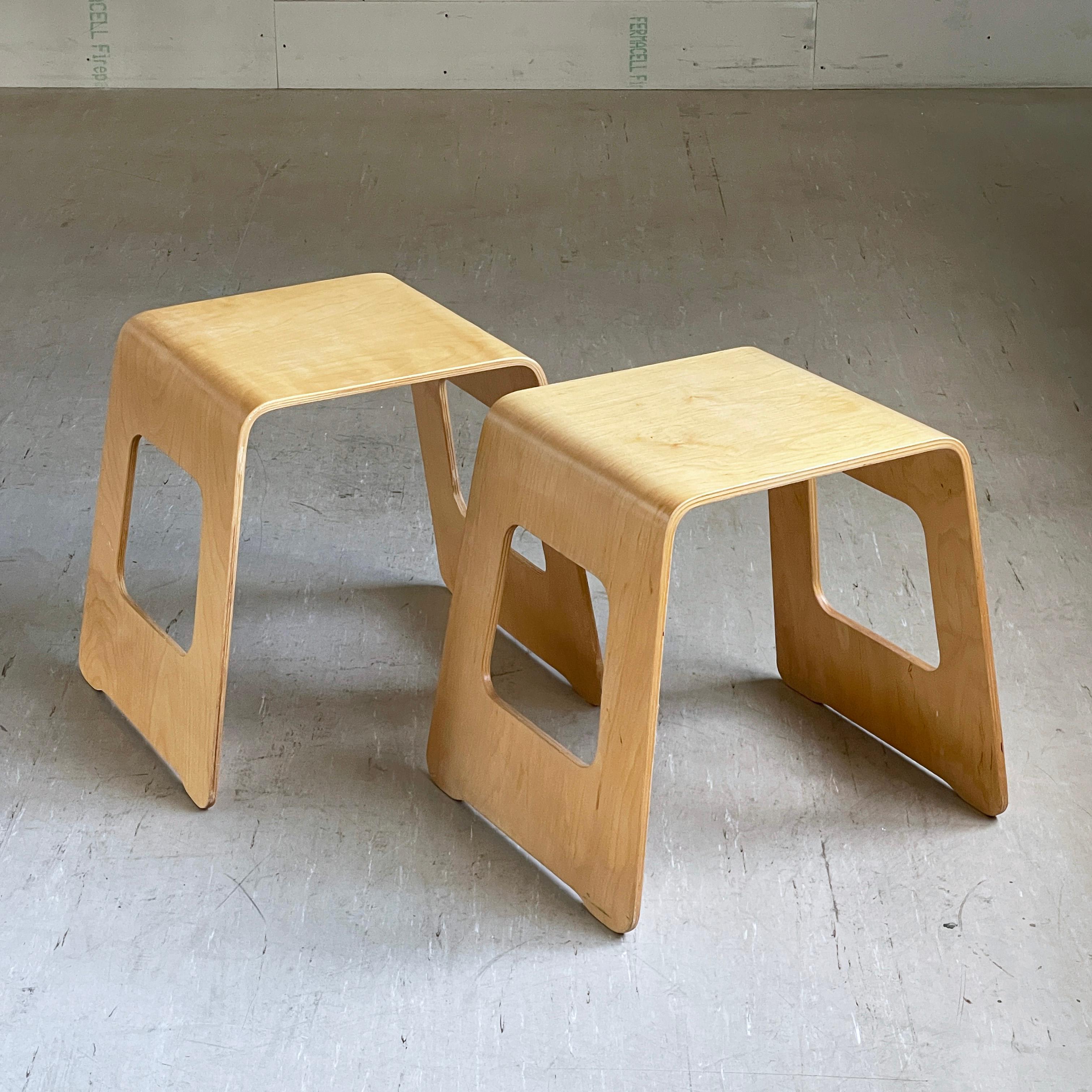 Modern Pair of 'Benjamin' Stools by Lisa Norinder for IKEA, 1990's For Sale