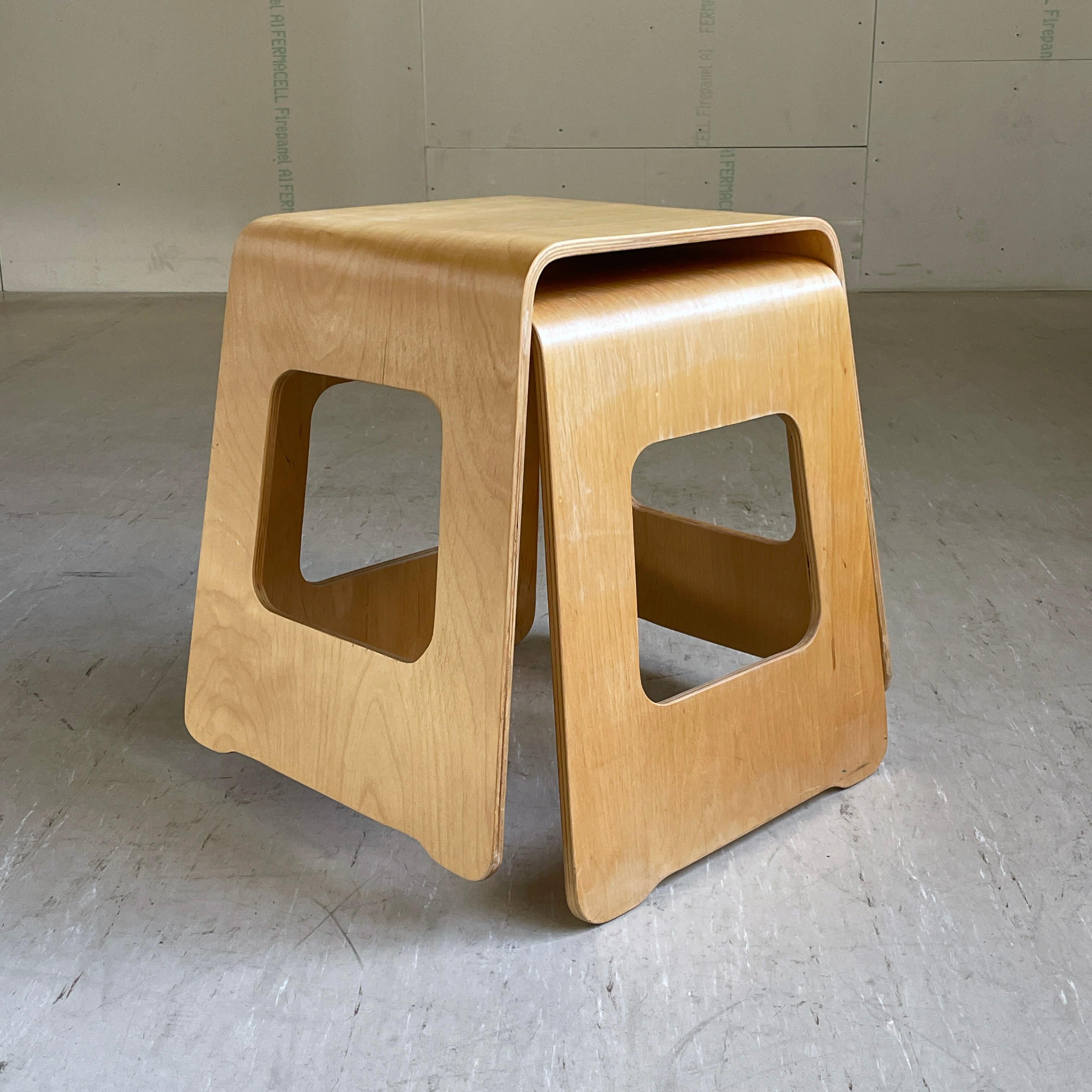 Swedish Pair of 'Benjamin' Stools by Lisa Norinder for IKEA, 1990's For Sale