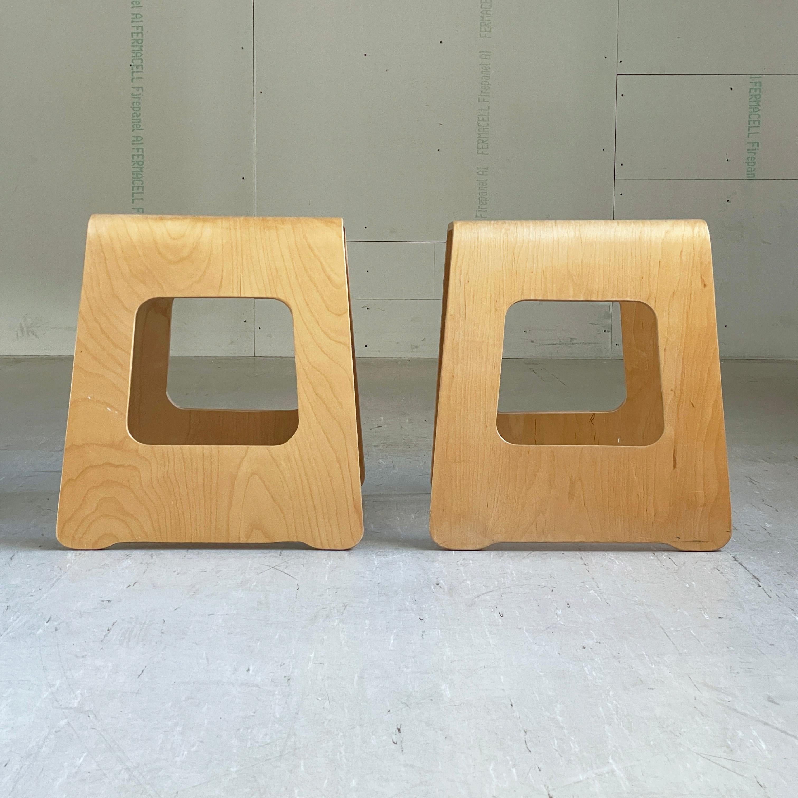 Pair of 'Benjamin' Stools by Lisa Norinder for IKEA, 1990's In Good Condition For Sale In Bern, CH