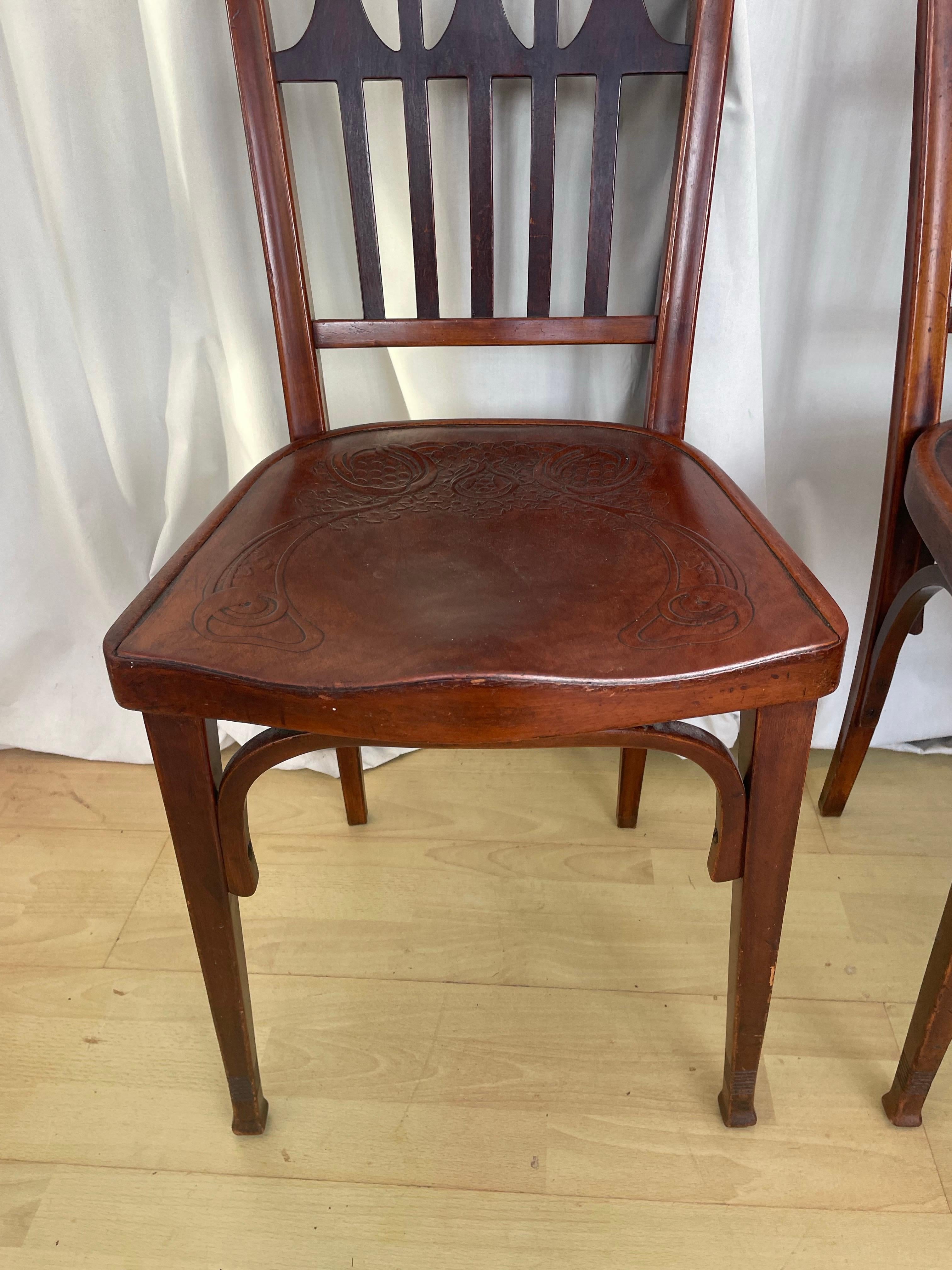 Coppia di sedie bentoowd dei fratelli Kohn In condizioni buone in vendita a High Peak, GB