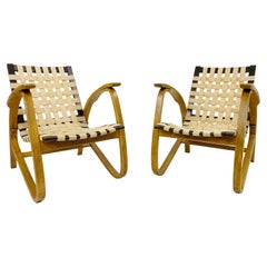 Pair of Bentwood Armchairs by Jan Vanek for UP Závody, Czech Republic 1930s