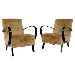 Pair of Bentwood Armchairs by Jindrich Halabala, Czech Republic, 1940s