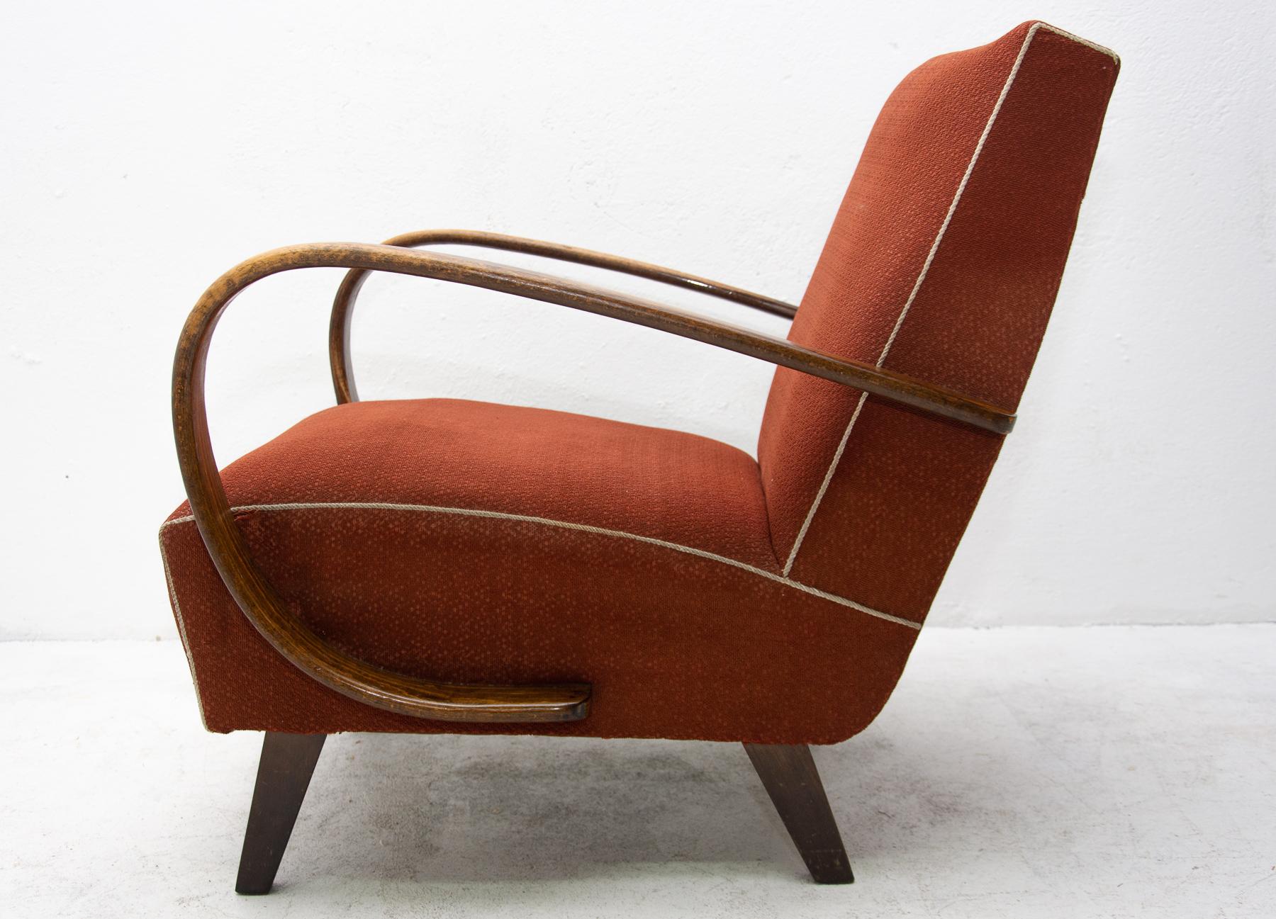 Pair of Bentwood Armchairs by Jindřich Halabala for UP Závody, 1950s 6