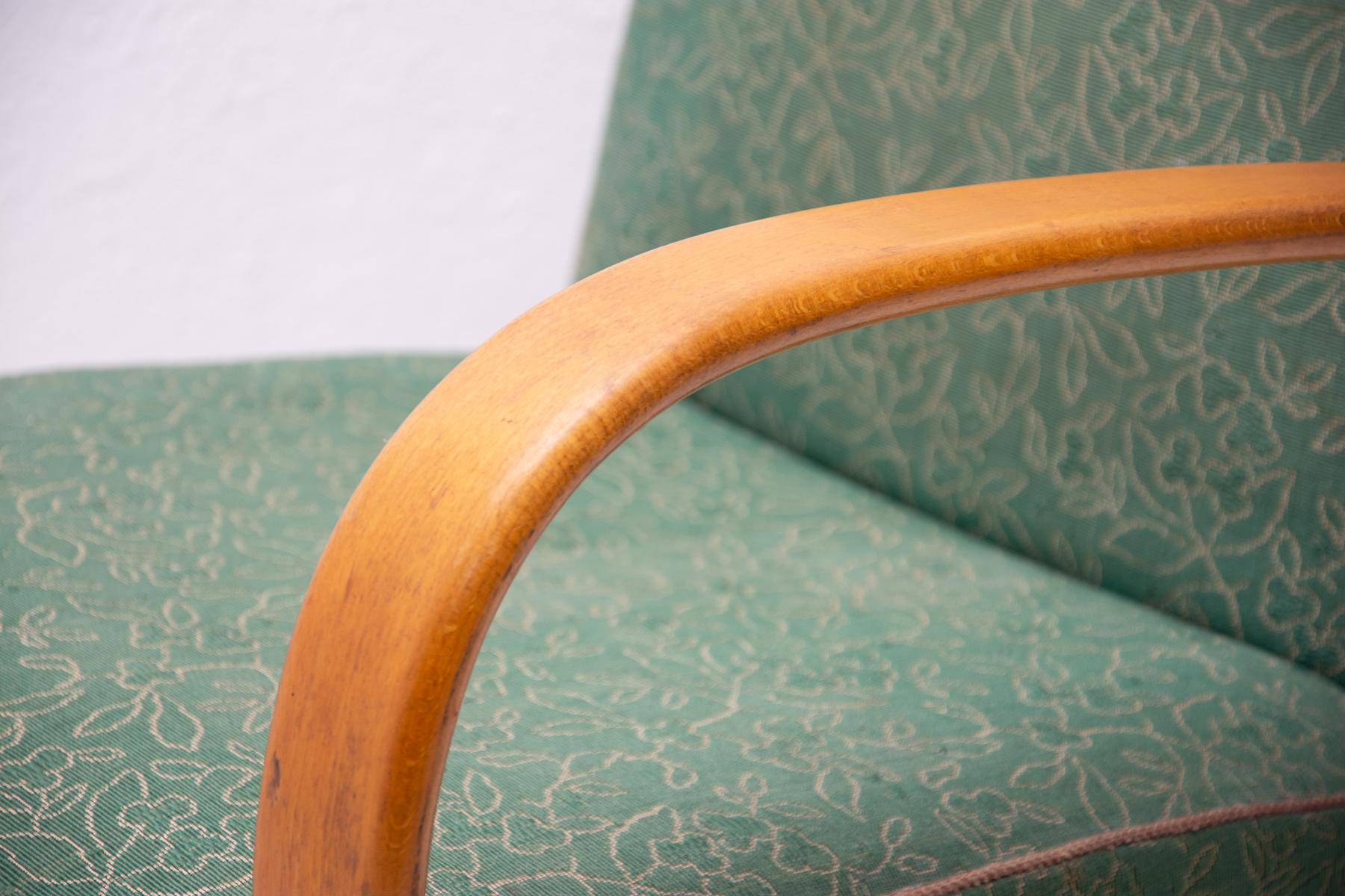 Pair of Bentwood Armchairs by Jindřich Halabala for UP Závody, 1950s 5