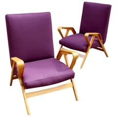 Pair of Bentwood Armchairs by Tatra Nábytok, 1950s