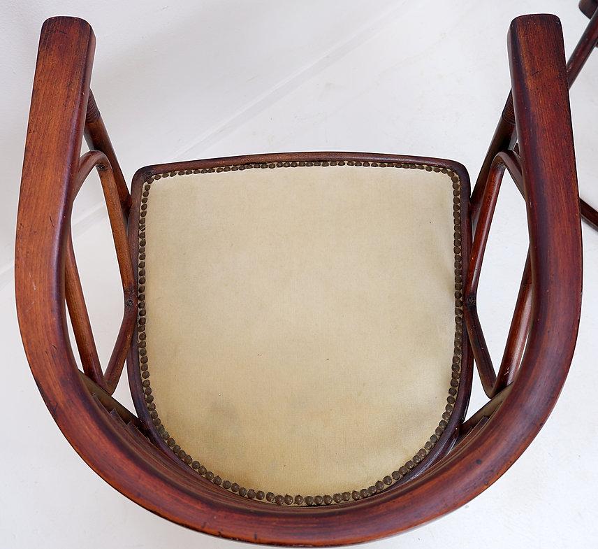 Pair of bentwood Armchairs mod. Fledermaus by Josef Hoffmann for Thonet, 1910s For Sale 8