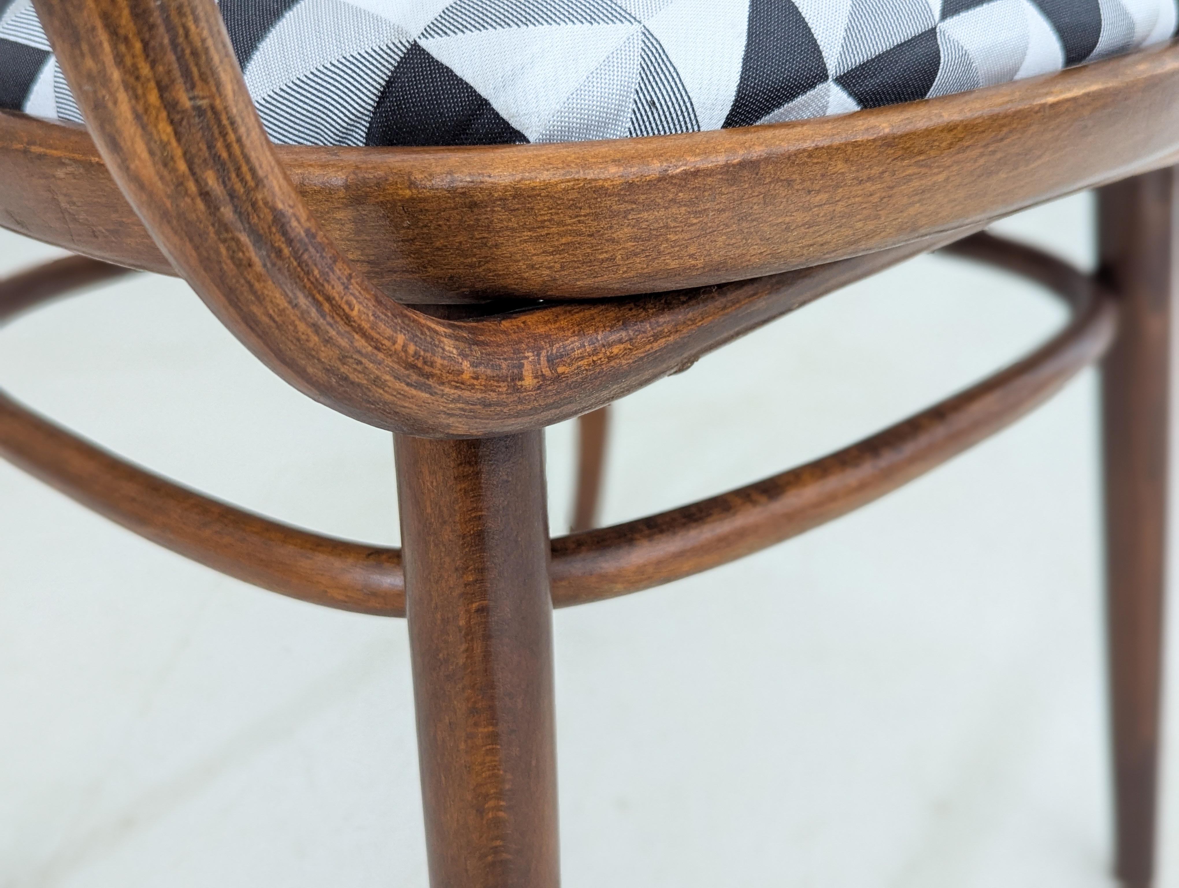 Paar Bugholzsessel aus der Mitte des Jahrhunderts von Radomír Hofman für Thonet/TON im Angebot 3