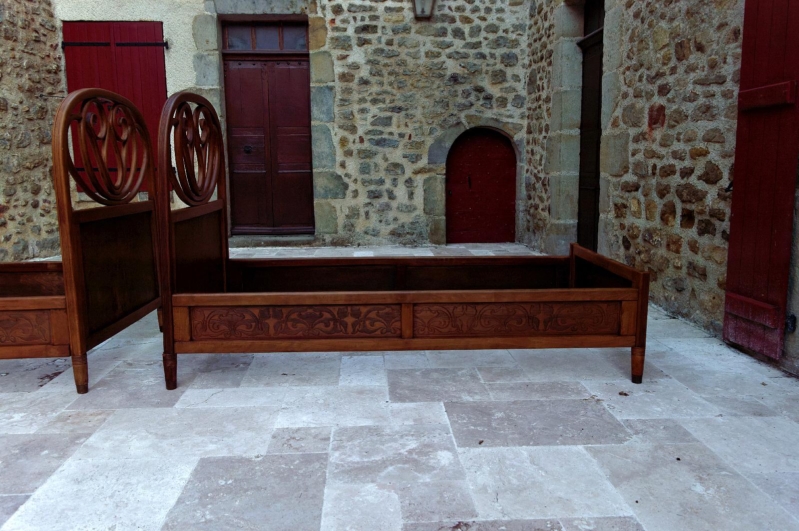 Paire de lits en bois cintré de Thonet, datant d'environ 1900 en vente 12