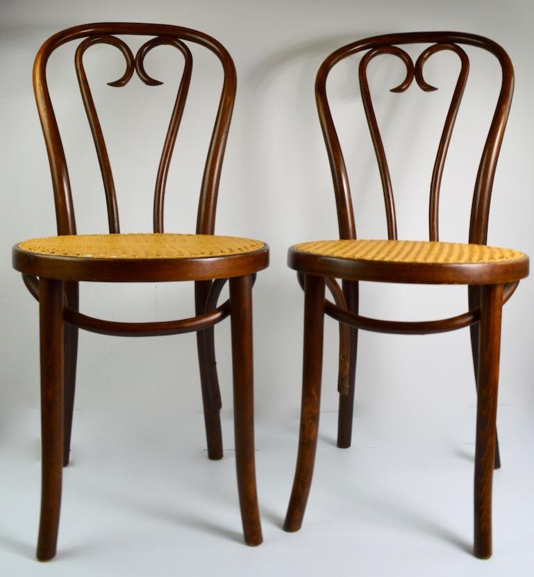 Pair of Bentwood Cafe Chairs by Thonet 2