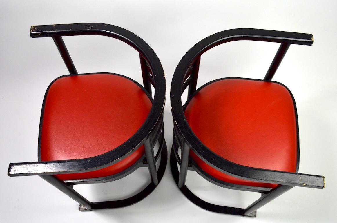 Pair of Bentwood Chairs after Hoffman for Thonet 5