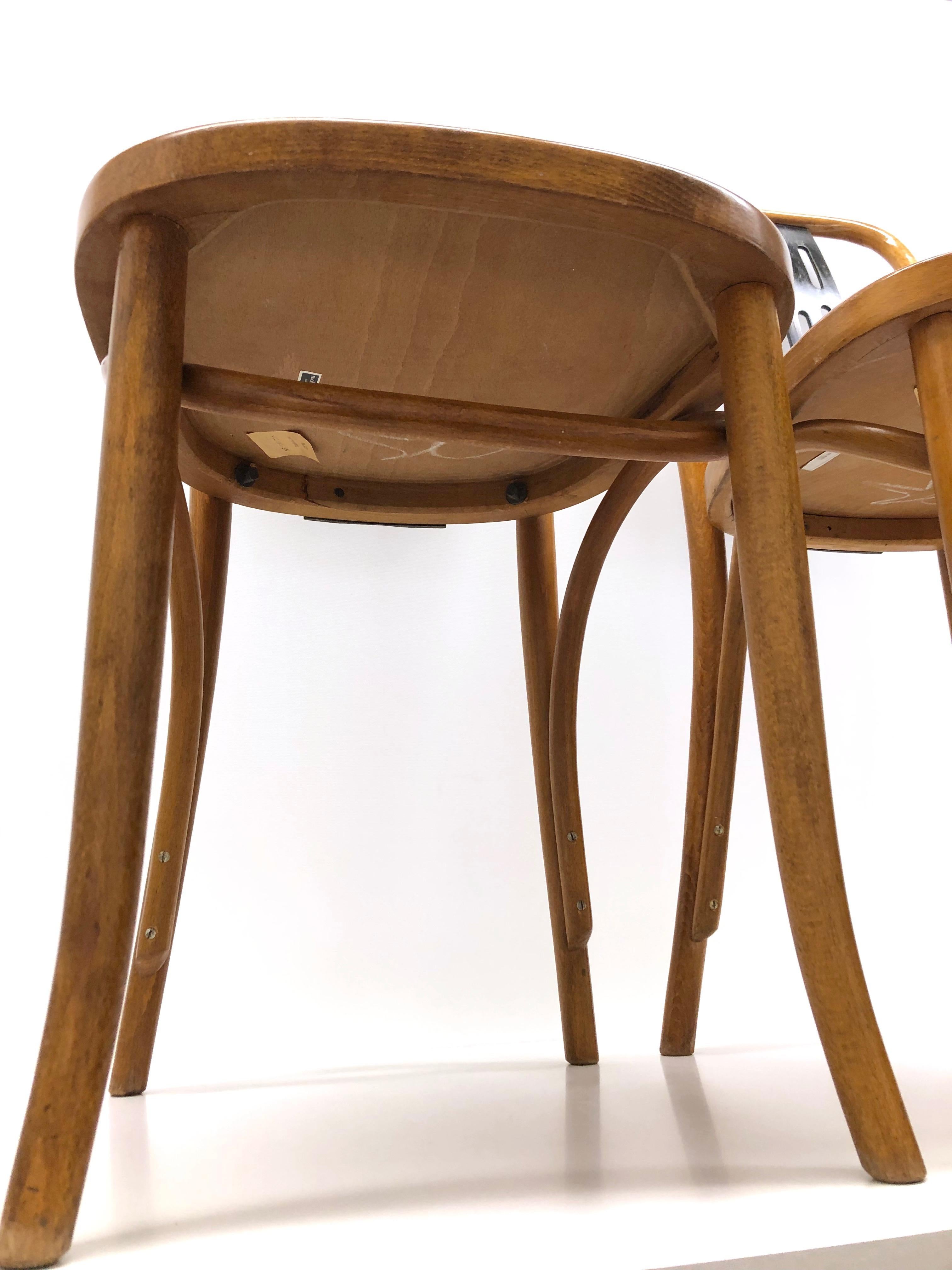 Pair of Bentwood Chairs made by ZPM Radomsko, Poland for Mobilair, Germany 4