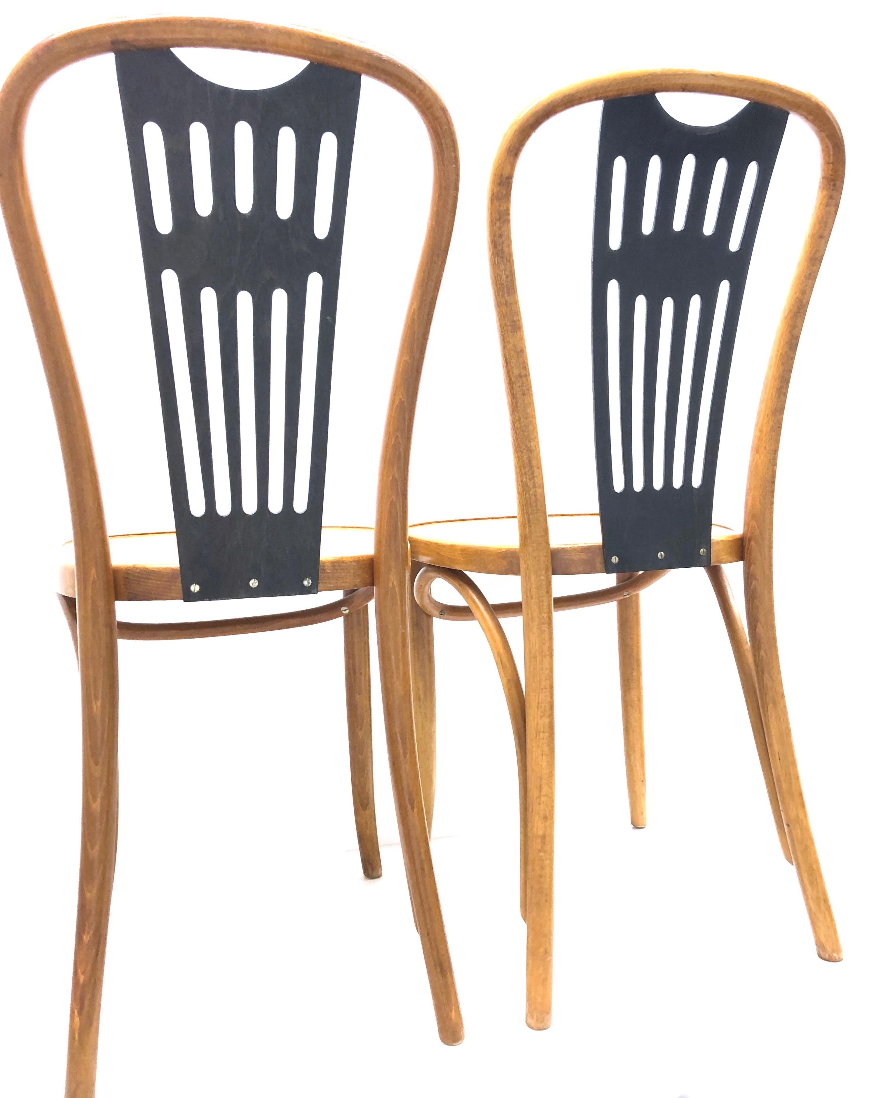 Pair of Bentwood Chairs made by ZPM Radomsko, Poland for Mobilair, Germany 5