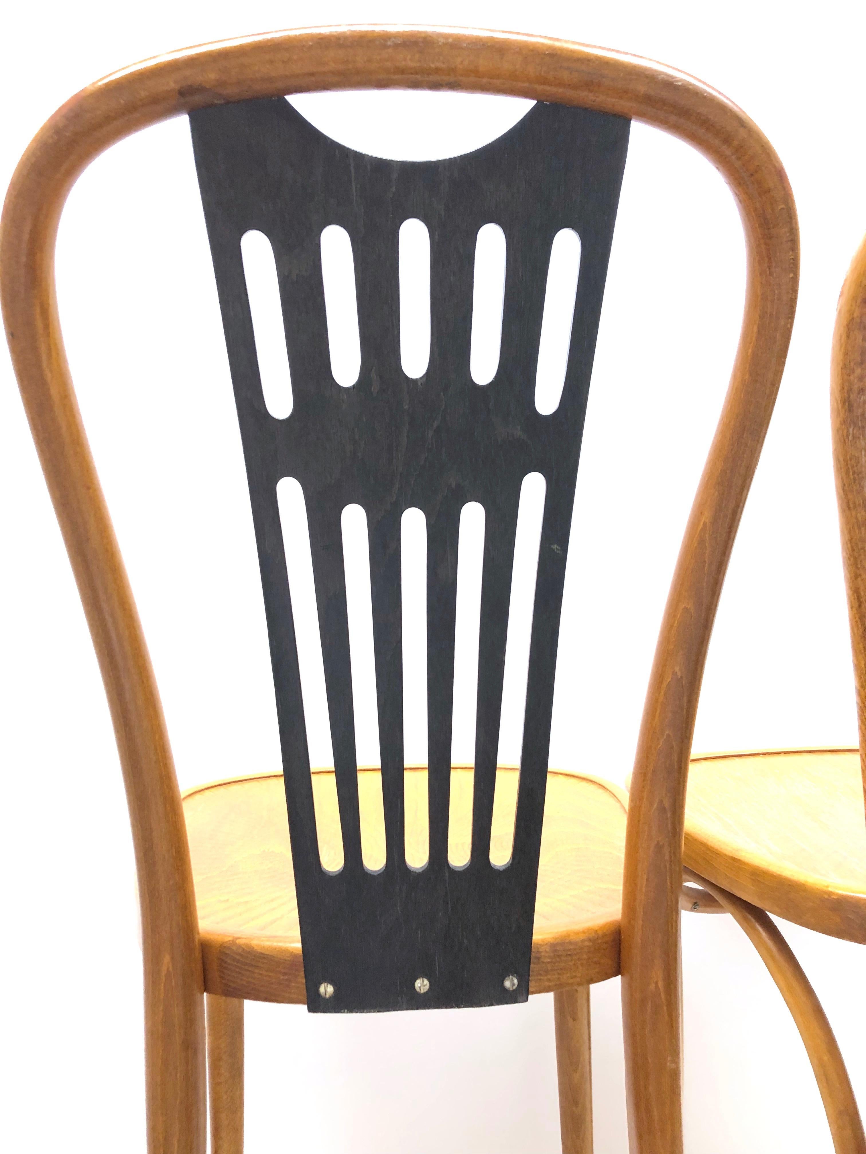 Pair of Bentwood Chairs made by ZPM Radomsko, Poland for Mobilair, Germany 6