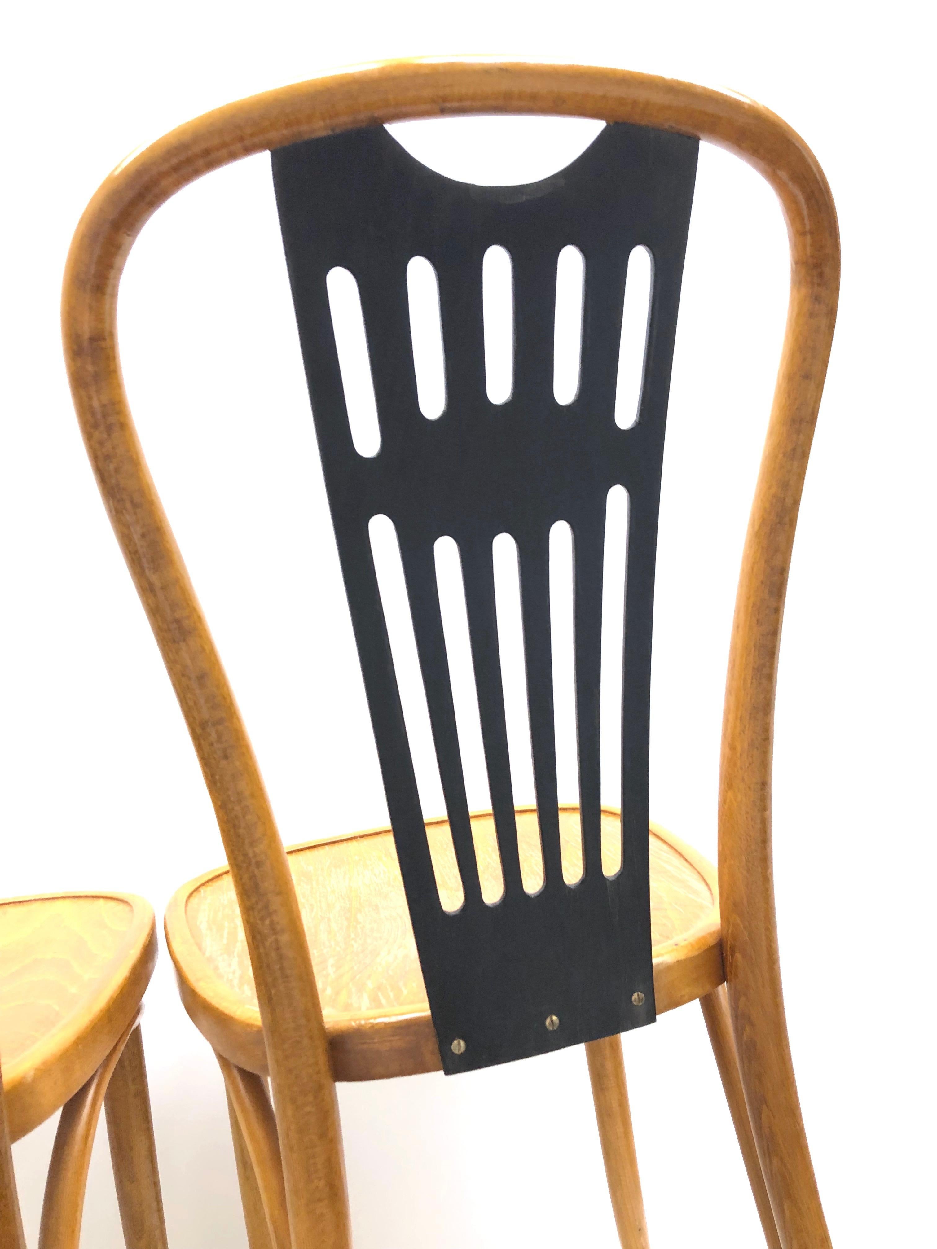 Pair of Bentwood Chairs made by ZPM Radomsko, Poland for Mobilair, Germany 7