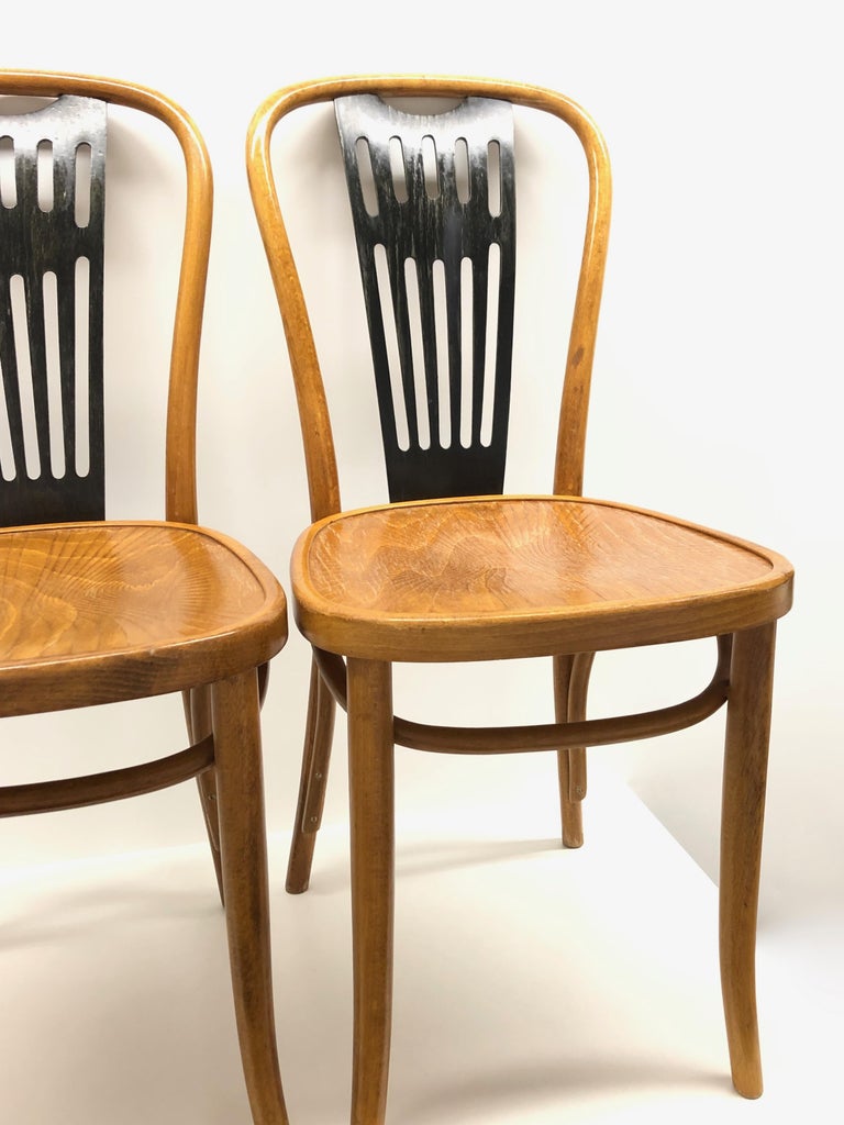 Pair of Bentwood Chairs made by ZPM Radomsko, Poland for Mobilair