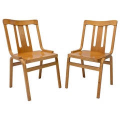 Pair of Bentwood Dining Chairs Produced by TON, Czechoslovakia, 1970s