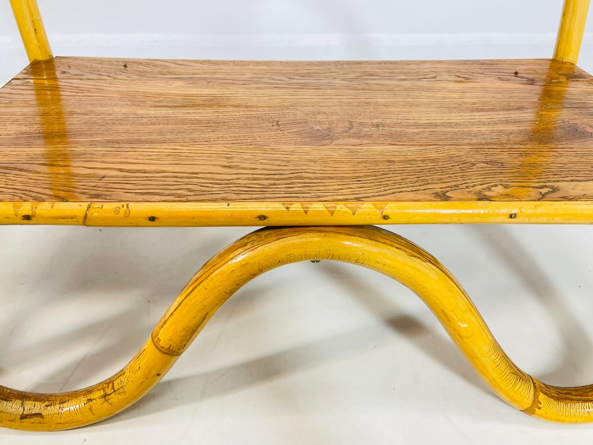 Paire de tables d'appoint en bentwood et verre, États-Unis, années 1950 en vente 6