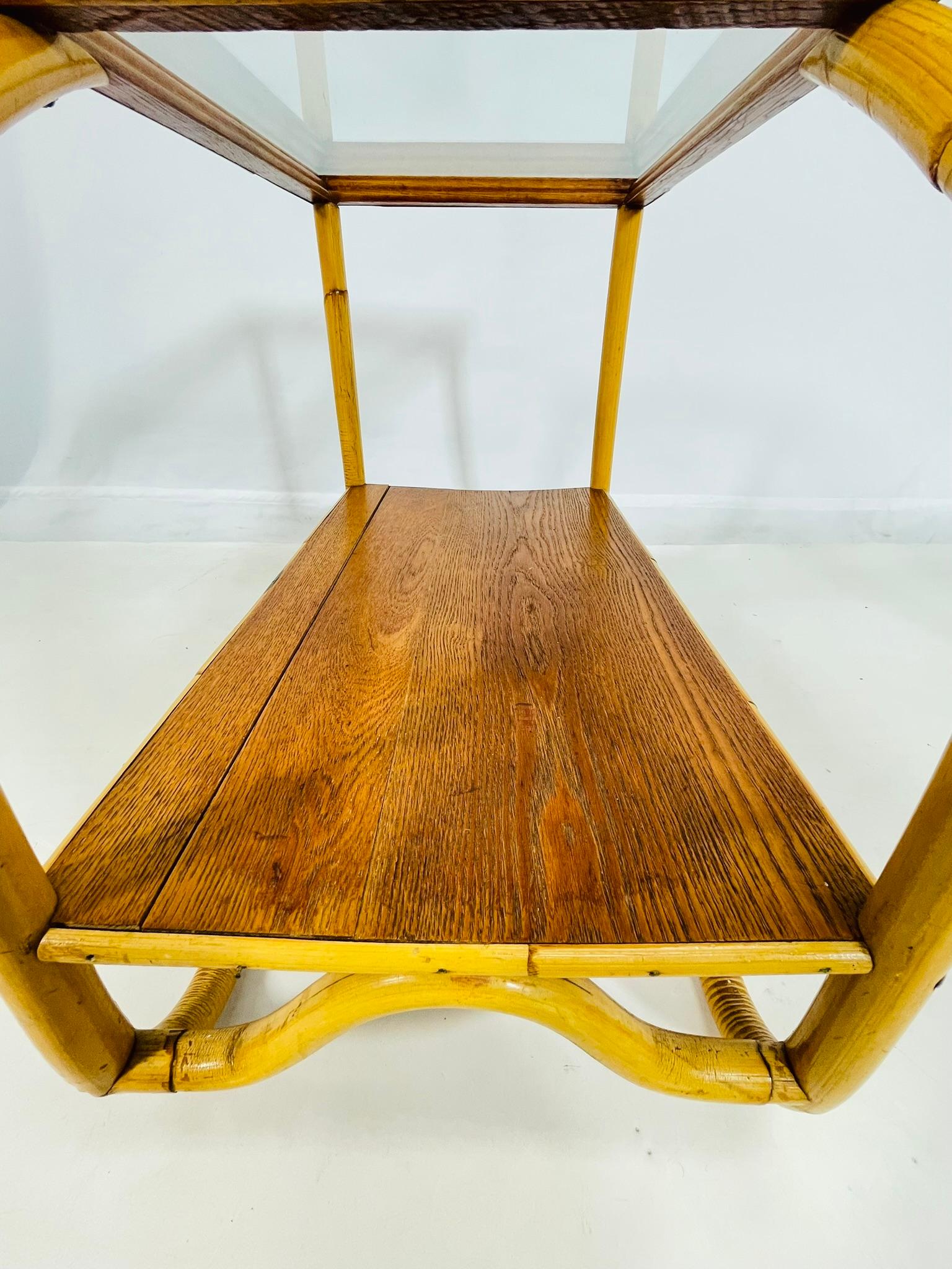 Paire de tables d'appoint en bentwood et verre, États-Unis, années 1950 en vente 8