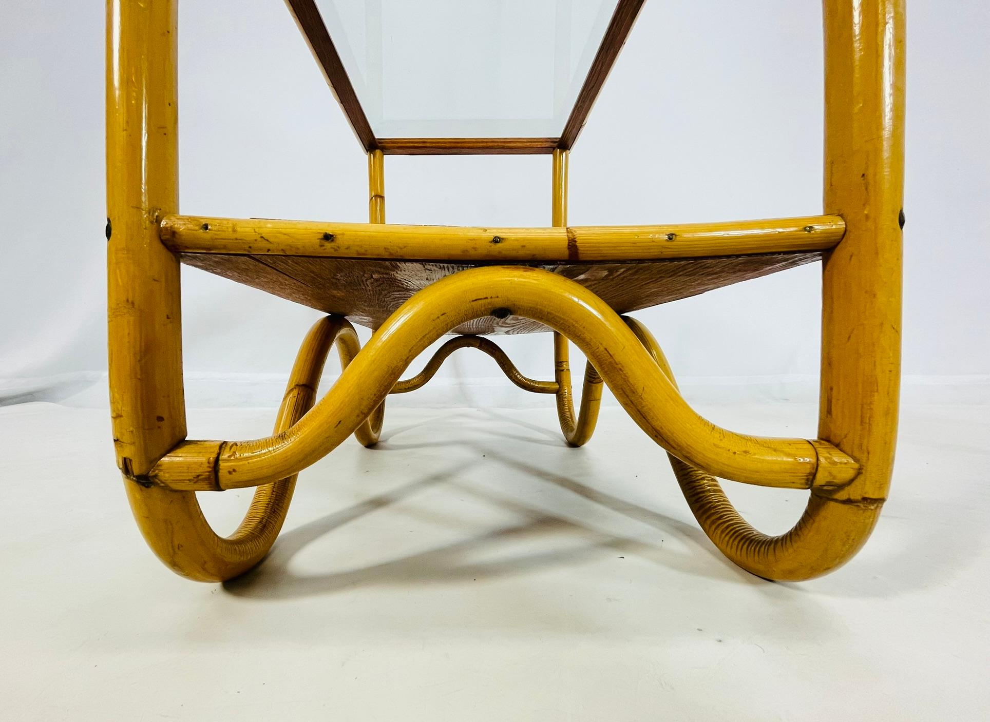 Paire de tables d'appoint en bentwood et verre, États-Unis, années 1950 en vente 9