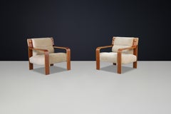 Pair of Bentwood Lounge Chairs with Original Upholstery, 1970s Czech Republic
