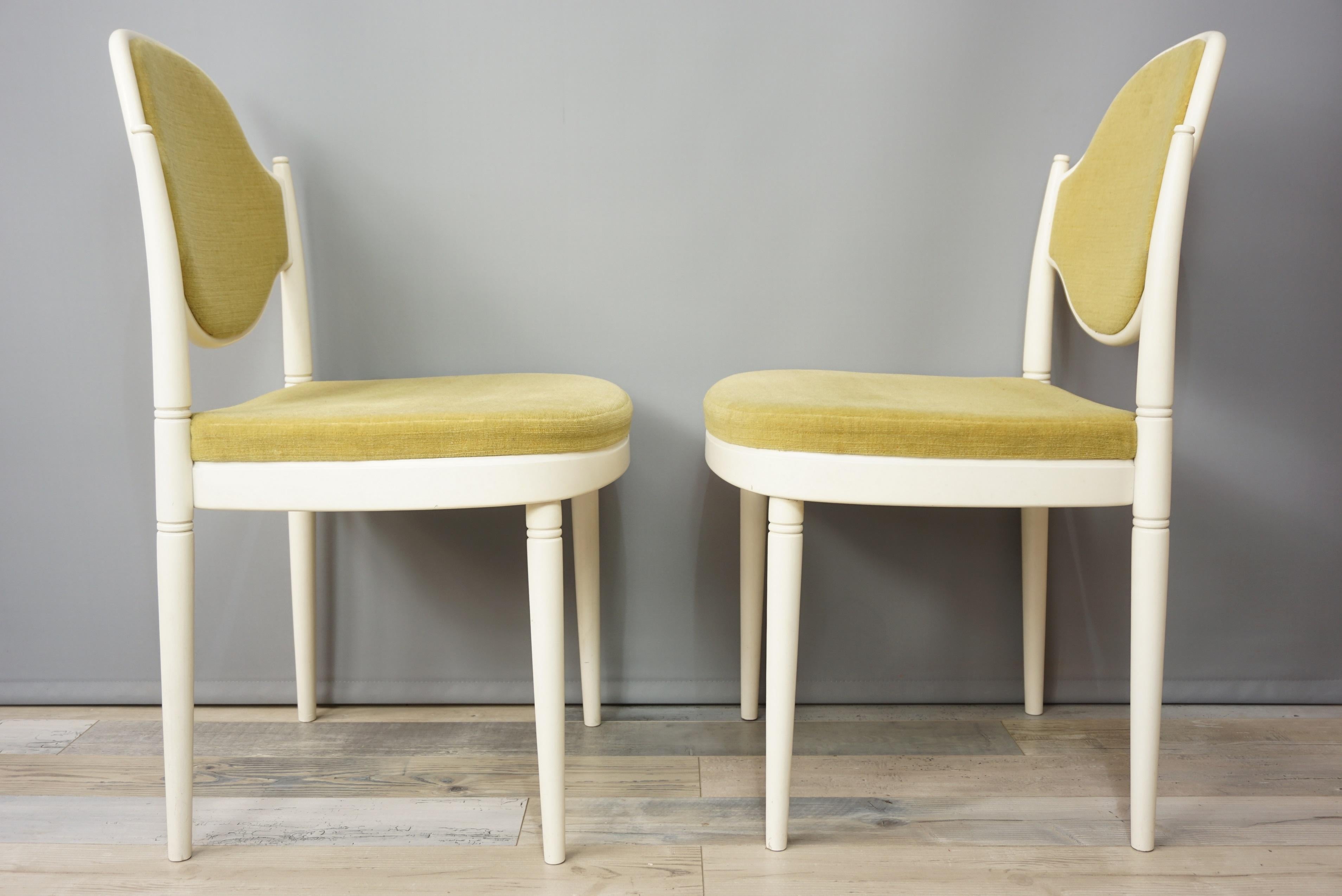 Pair of Bentwood Thonet Chairs Design Hanno Von Gustedt In Good Condition In Tourcoing, FR