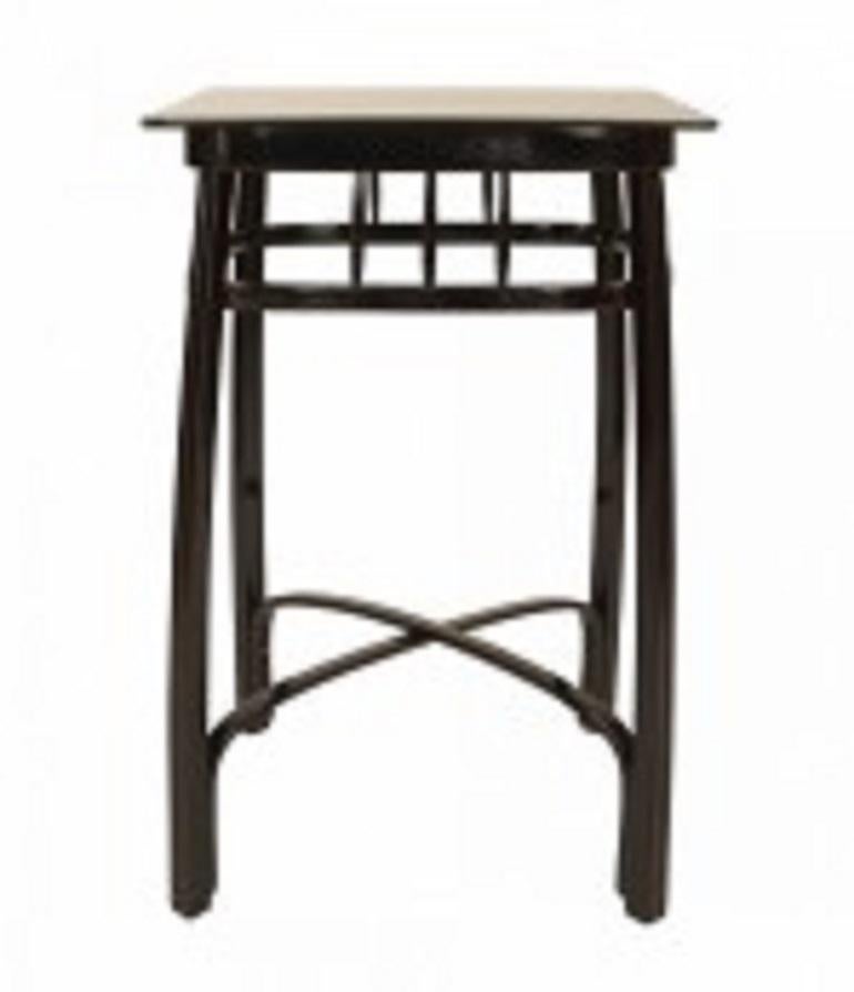 Austrian Pair of Bentwood Vienna Seccession Ebonized End Tables For Sale