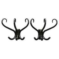 Pair of Bentwood Wall Hooks, Czechoslovakia, 1940s–1950s