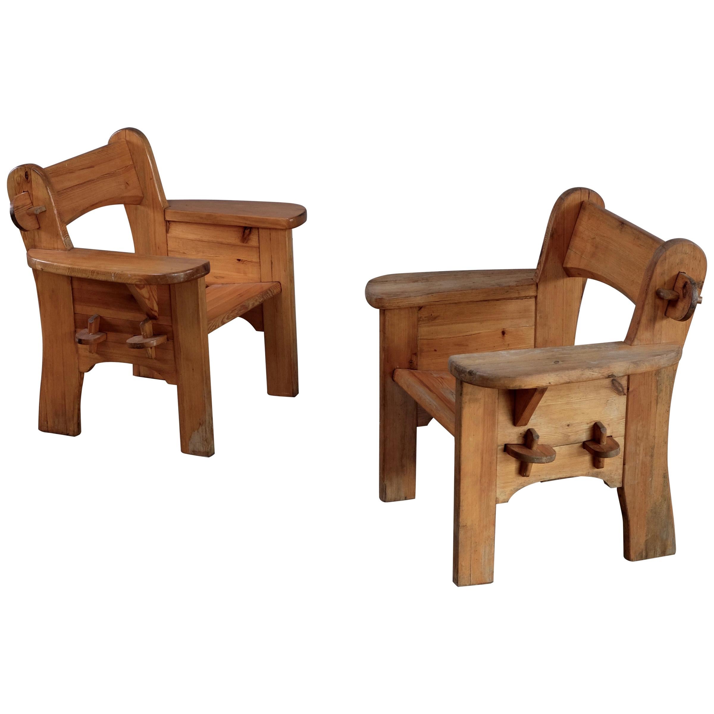 Pair of "Berga" armchairs by David Rosén for NK, 1950s