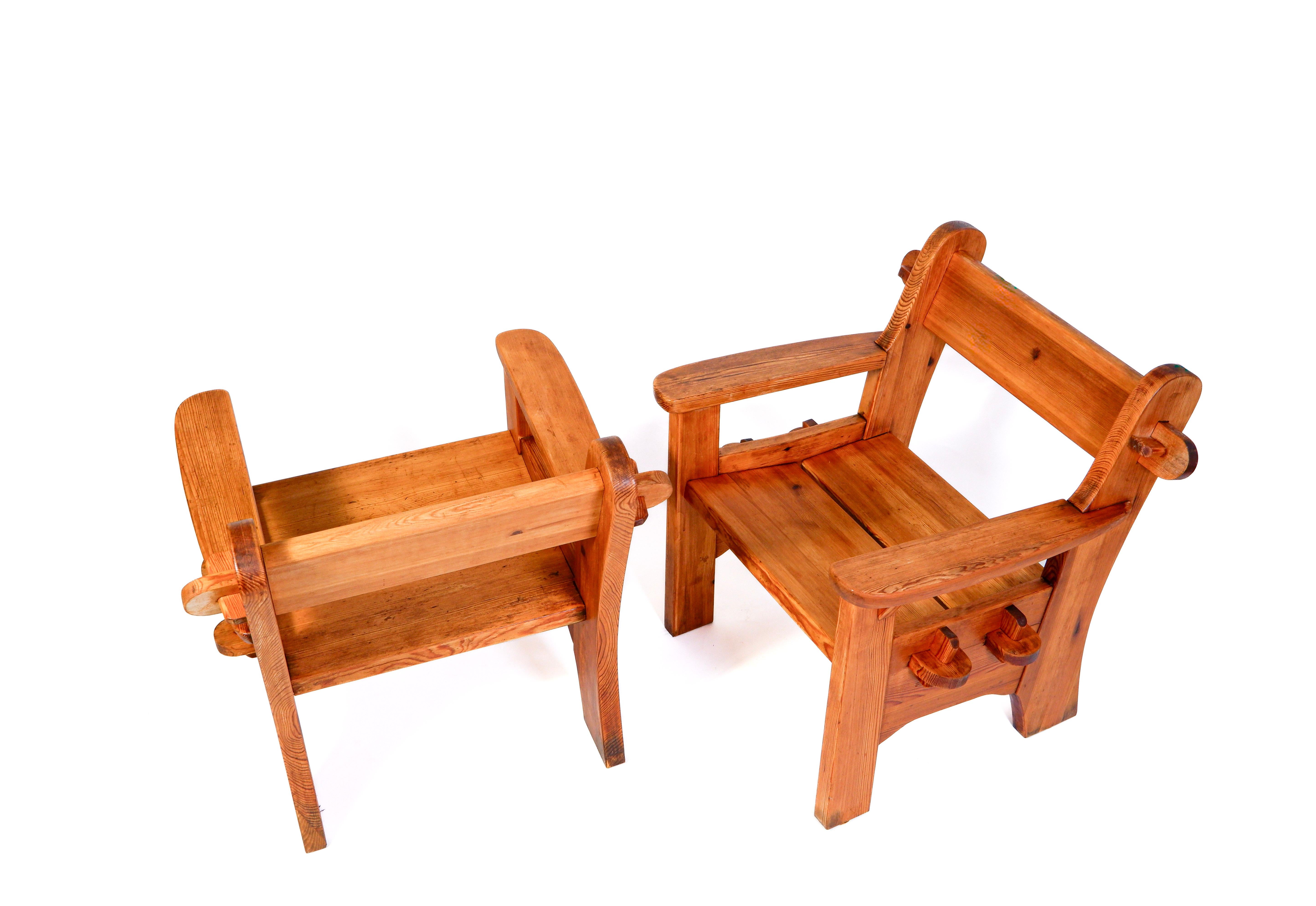 Pin Paire de fauteuils Berga conçus par David Rosèn pour Nordiska Kompaniet, 1944 en vente